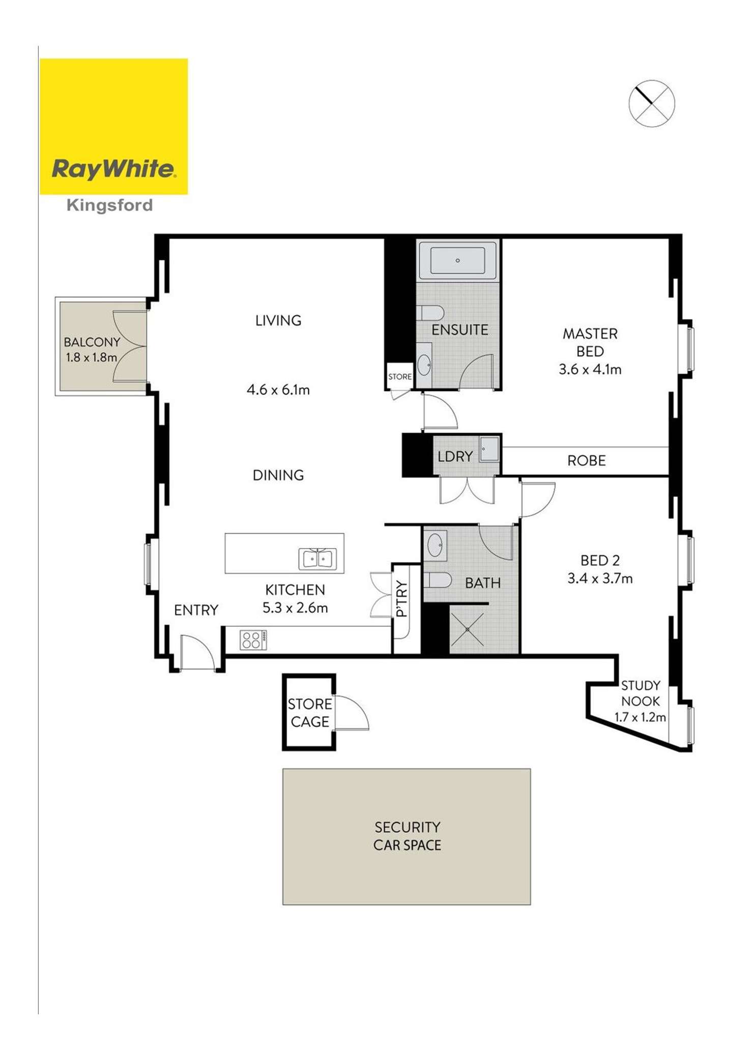 Floorplan of Homely apartment listing, 603/8 Darling Island Road, Pyrmont NSW 2009