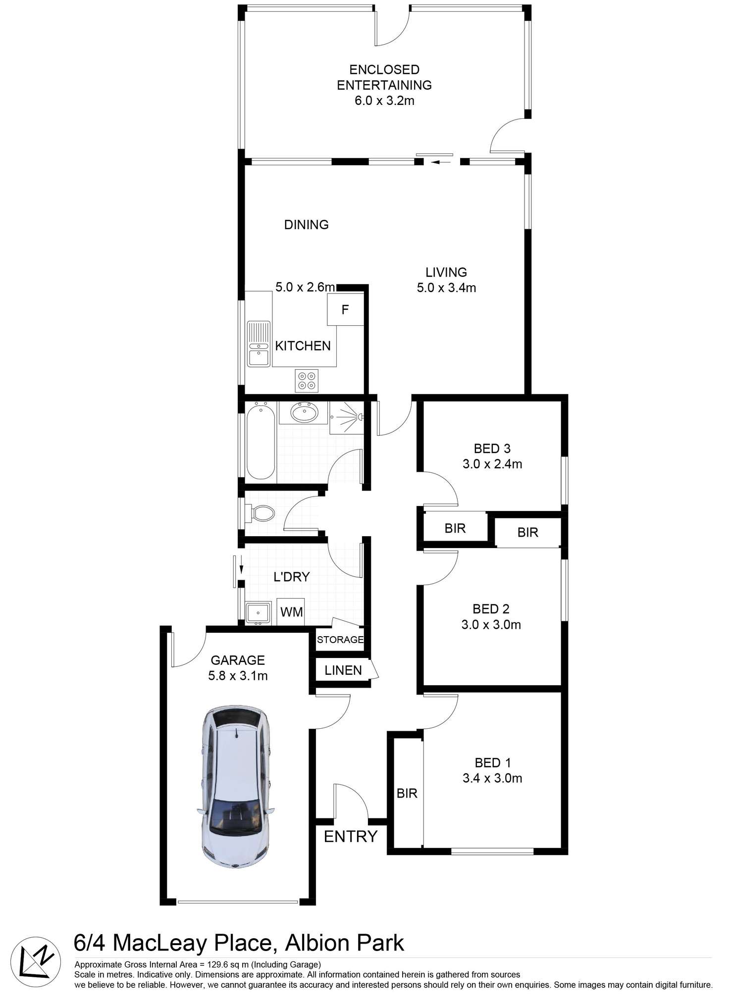 Floorplan of Homely villa listing, 6/4 Macleay Place, Albion Park NSW 2527