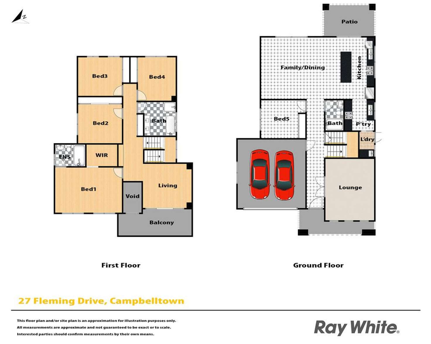 Floorplan of Homely house listing, 27 Fleming Drive, Campbelltown NSW 2560