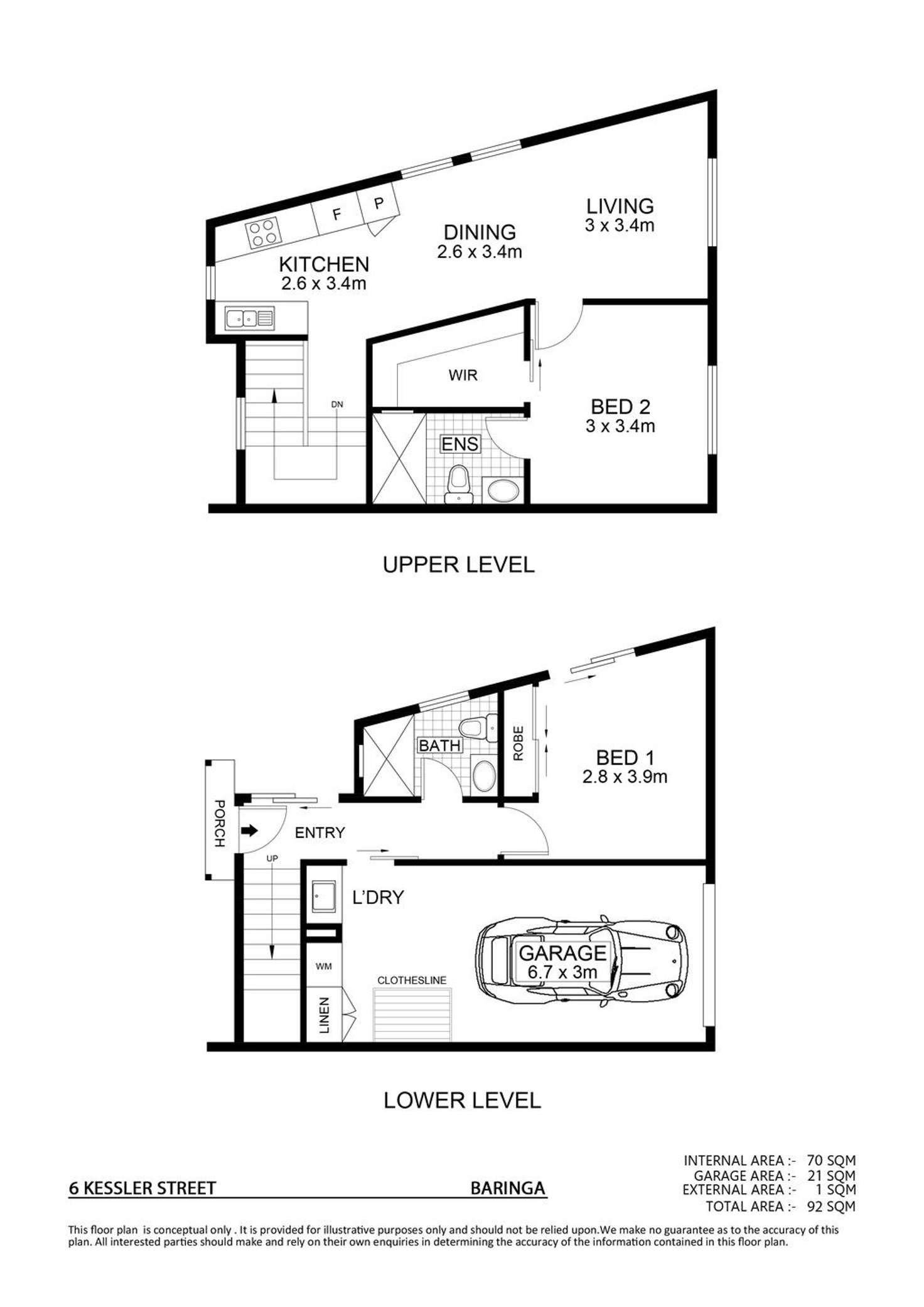 Floorplan of Homely house listing, 6 Kessler Street, Baringa QLD 4551