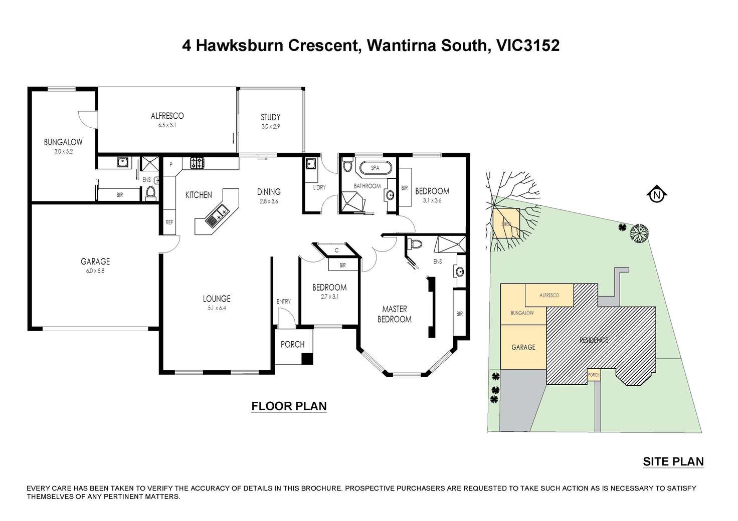 Floorplan of Homely house listing, 4 Hawksburn Crescent, Wantirna South VIC 3152