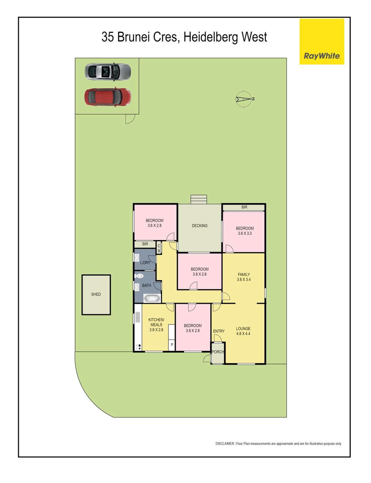 Floorplan of Homely house listing, 35 Brunei Crescent, Heidelberg West VIC 3081