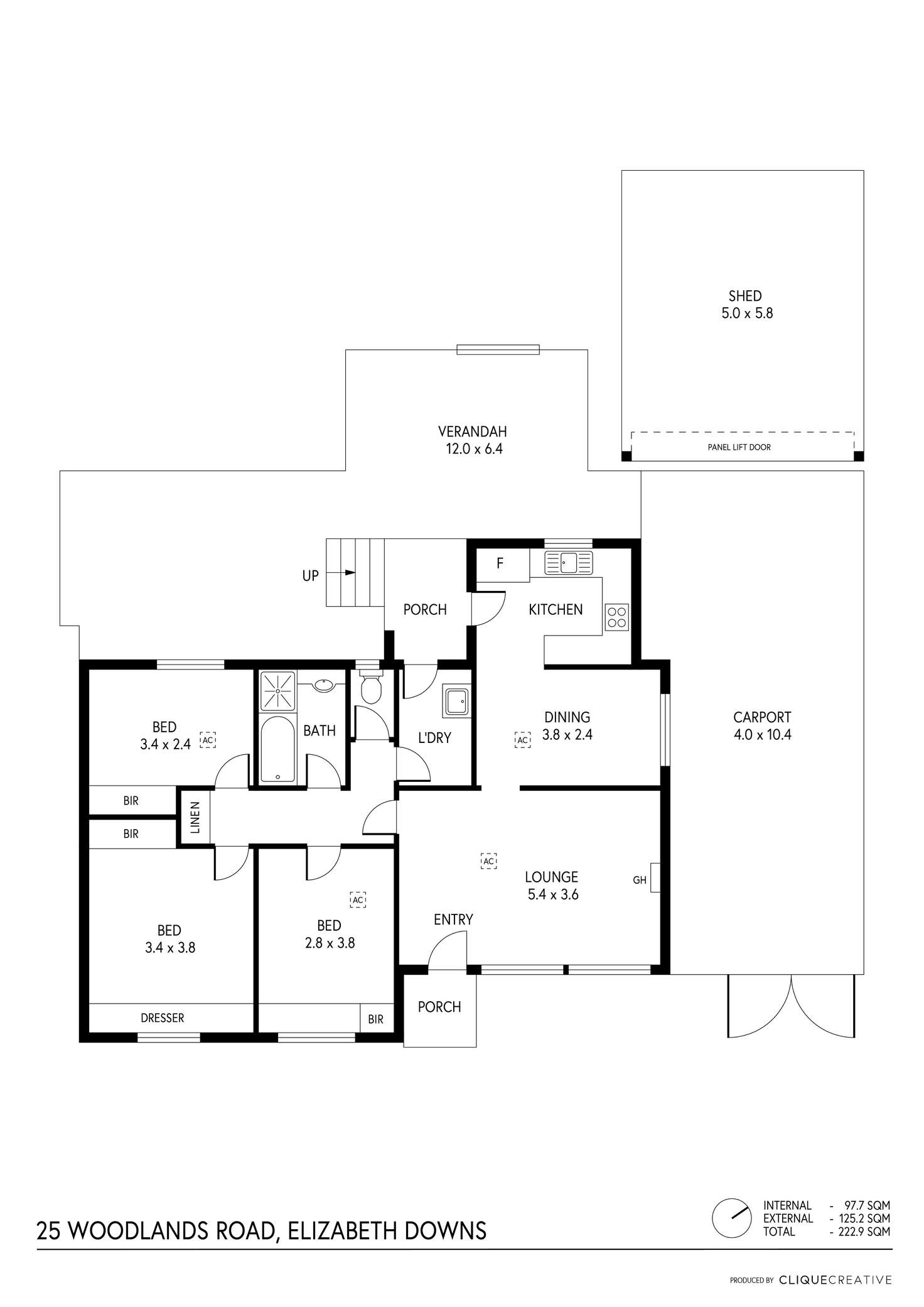 Floorplan of Homely house listing, 25 Woodlands Road, Elizabeth Downs SA 5113