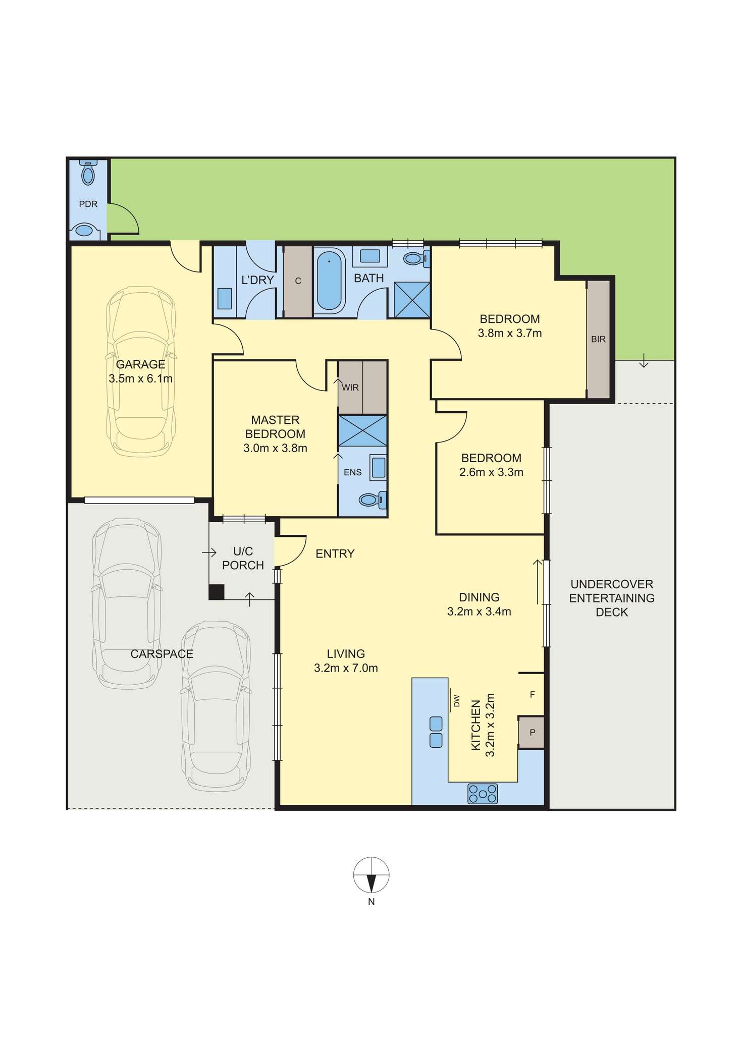 Floorplan of Homely unit listing, 2/25 Morell Street, Glenroy VIC 3046
