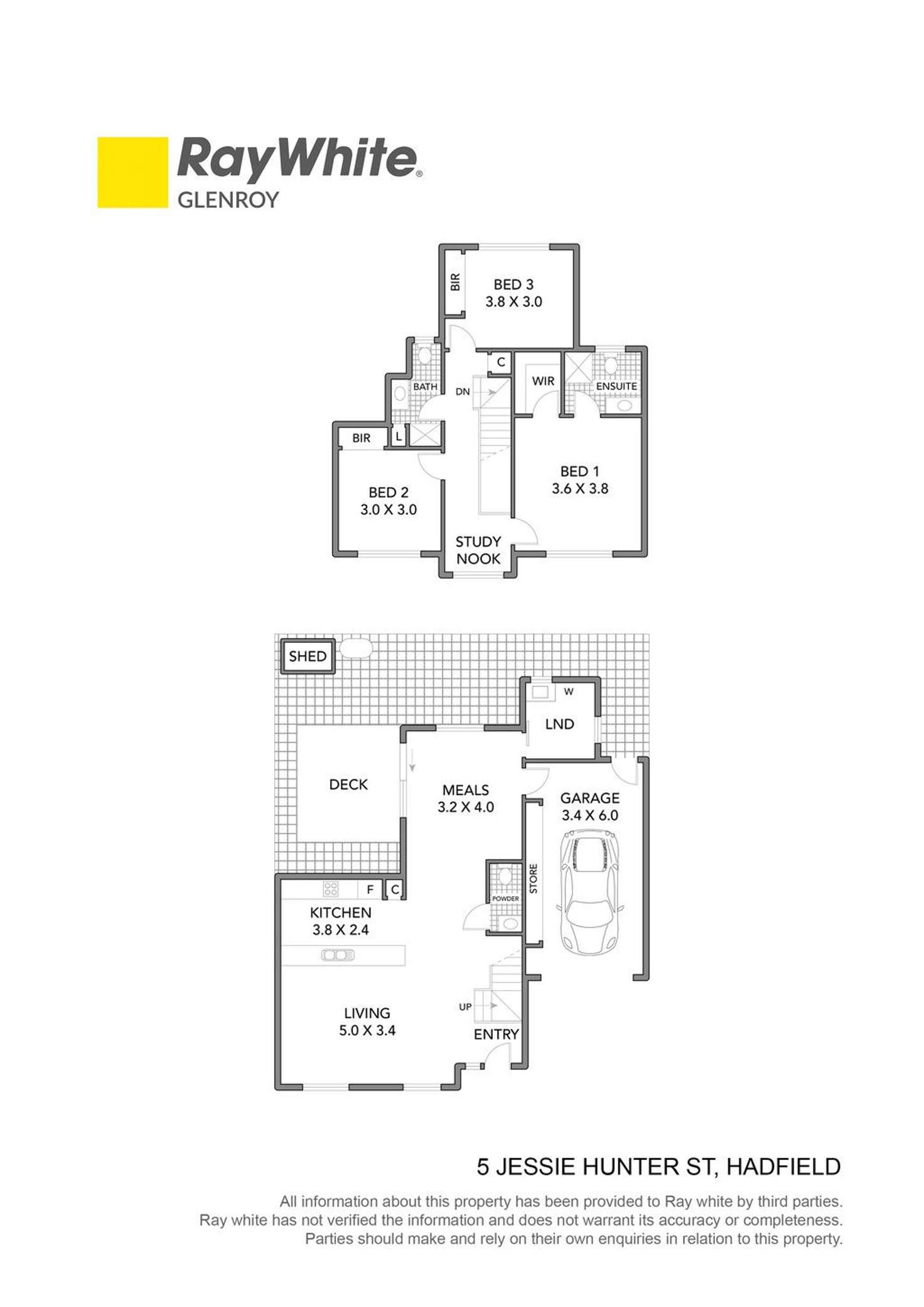 Floorplan of Homely townhouse listing, 5 Jessie Hunter Street, Hadfield VIC 3046