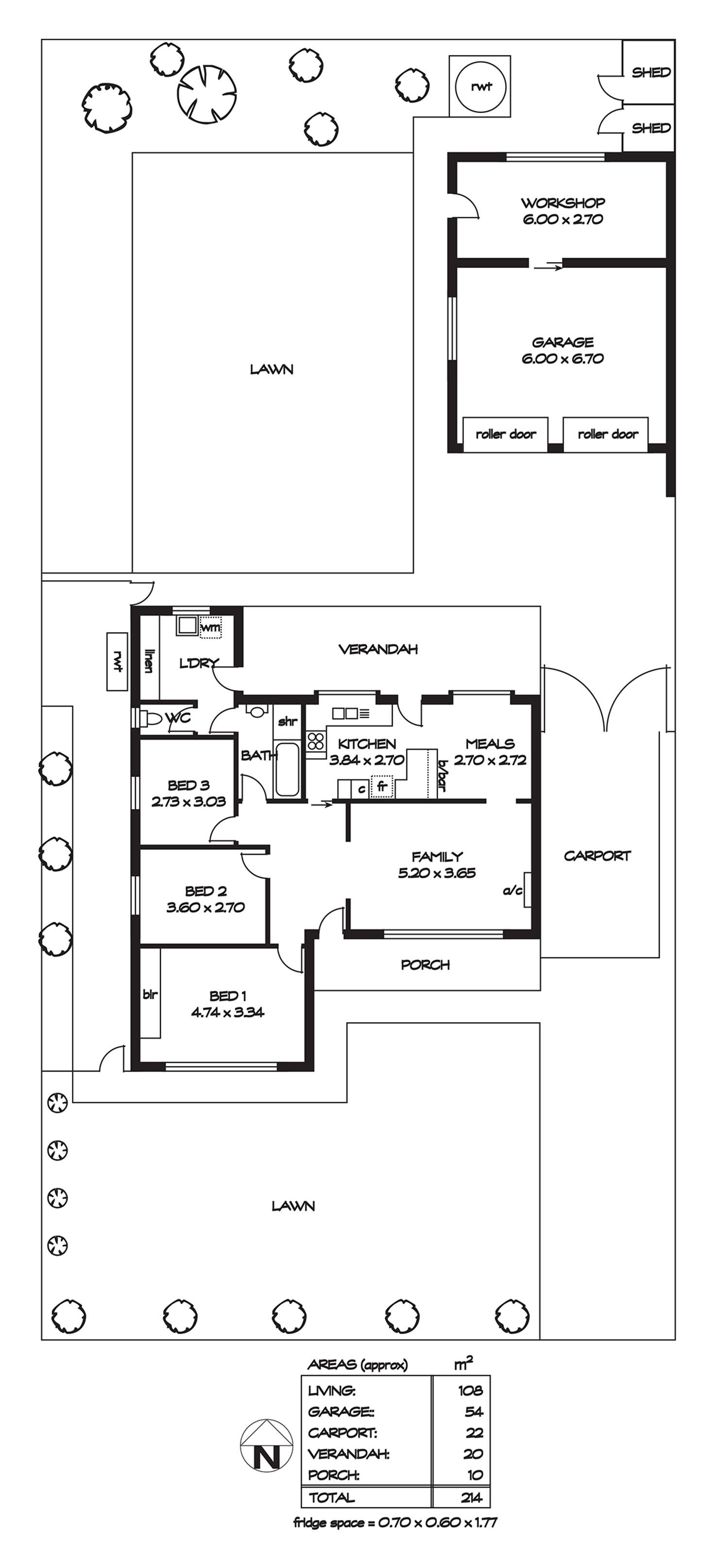 Floorplan of Homely house listing, 33 Reynell Road, Rostrevor SA 5073