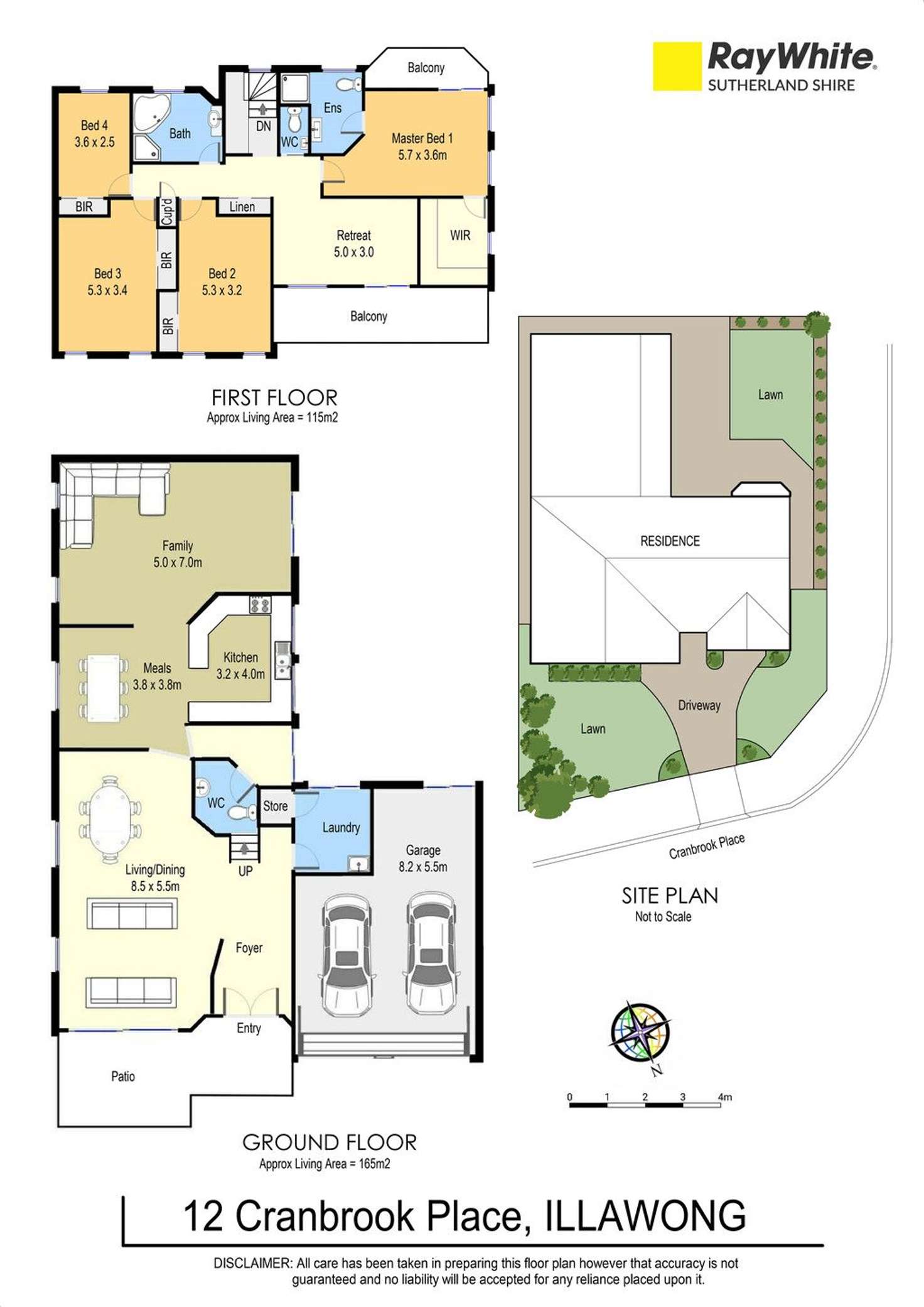 Floorplan of Homely house listing, 12 Cranbrook Place, Illawong NSW 2234