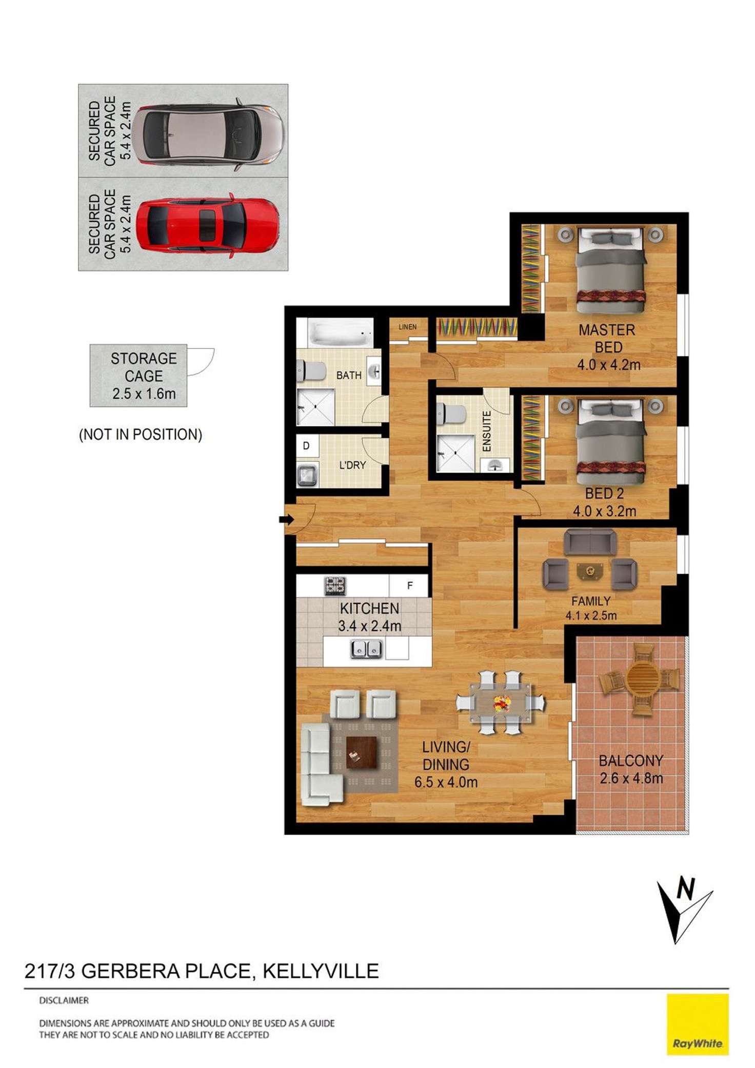 Floorplan of Homely unit listing, 217/3 Gerbera Place, Kellyville NSW 2155
