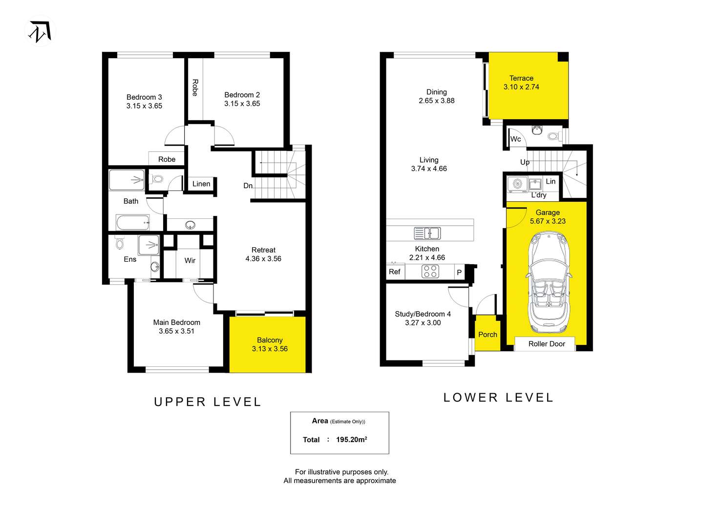 Floorplan of Homely townhouse listing, 2/525 Tapleys Hill Road, Fulham Gardens SA 5024