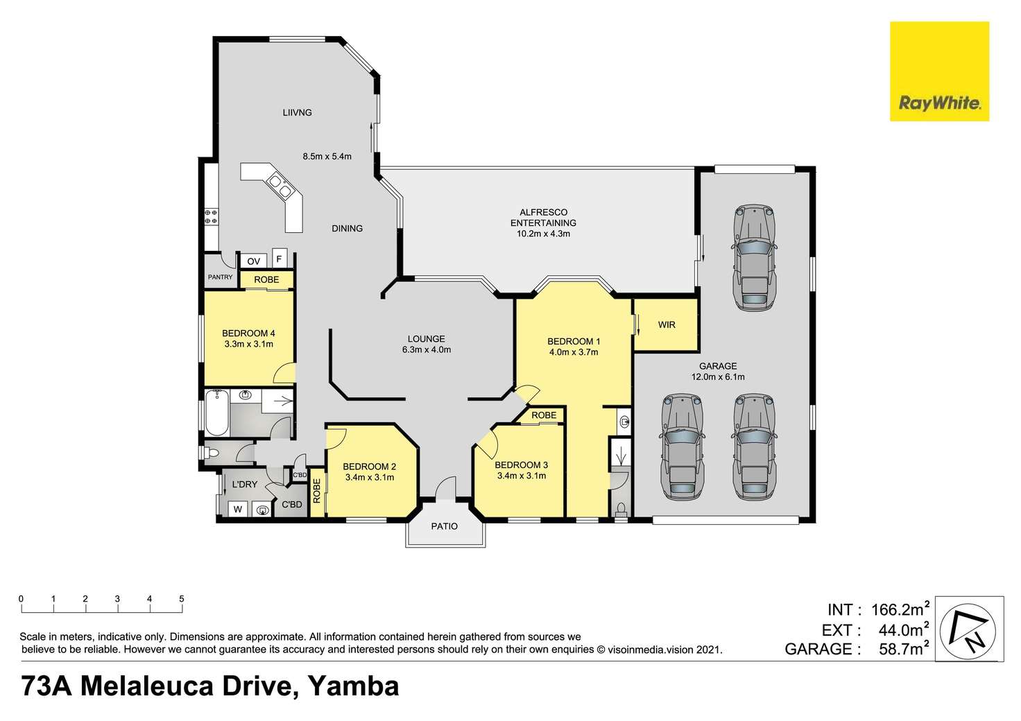 Floorplan of Homely house listing, 73A Melaleuca Drive, Yamba NSW 2464