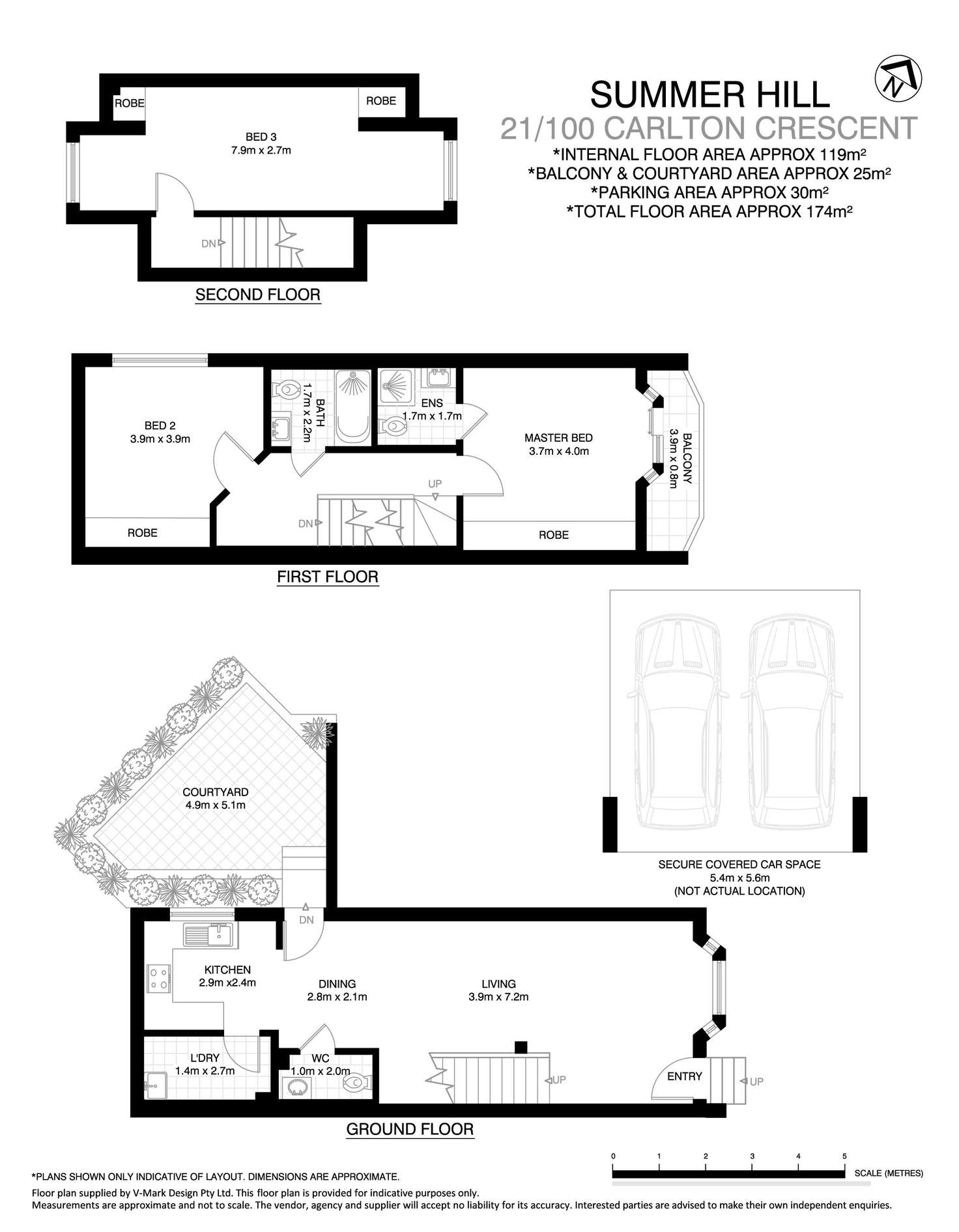 Floorplan of Homely townhouse listing, 21/100 Carlton Crescent, Summer Hill NSW 2130