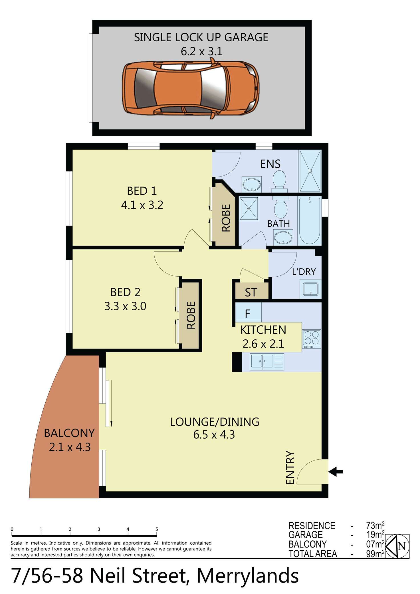 Floorplan of Homely apartment listing, 7/56-58 Neil Street, Merrylands NSW 2160