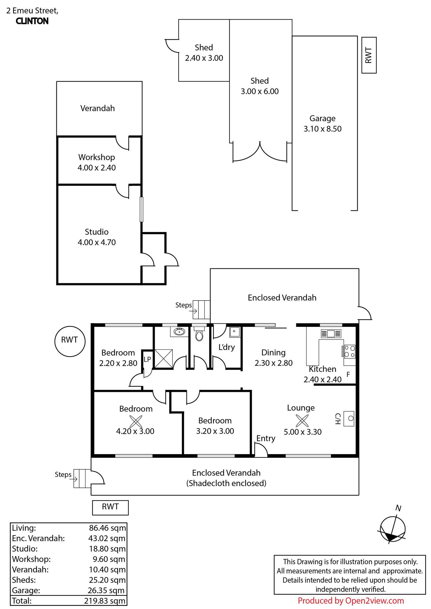 Floorplan of Homely house listing, 2 Emeu Street, Clinton SA 5570