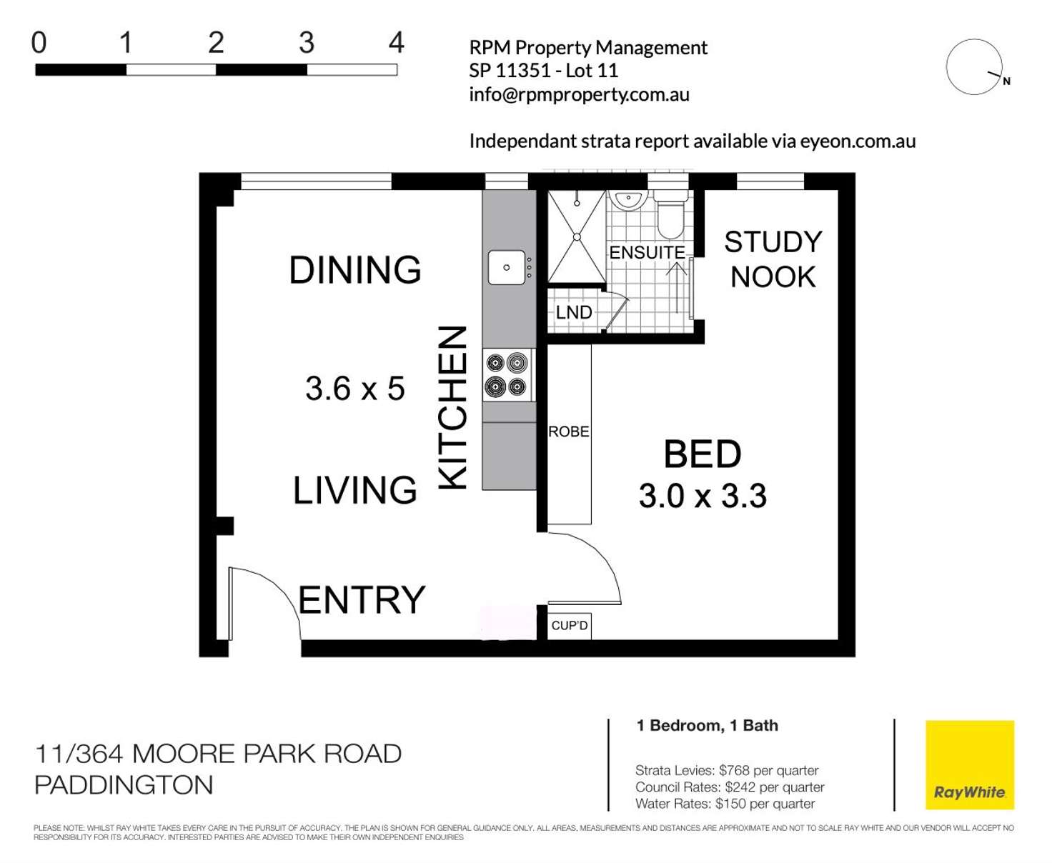 Floorplan of Homely apartment listing, 11/364-370 Moore Park Road, Paddington NSW 2021