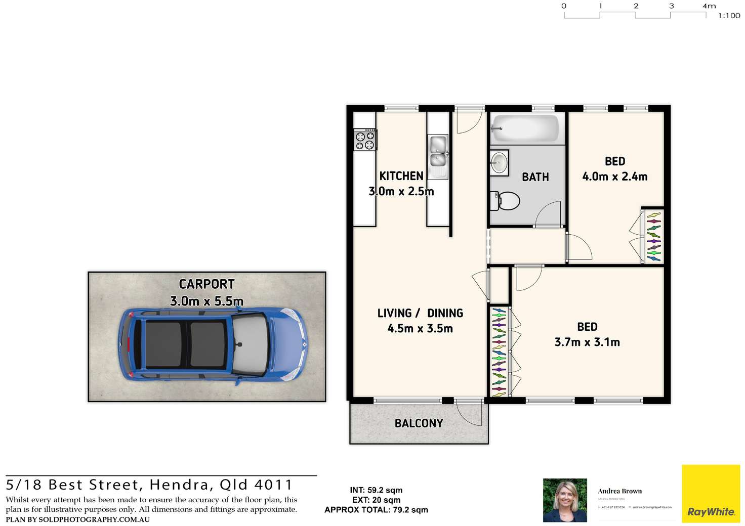 Floorplan of Homely apartment listing, 5/18 BEST Street, Hendra QLD 4011