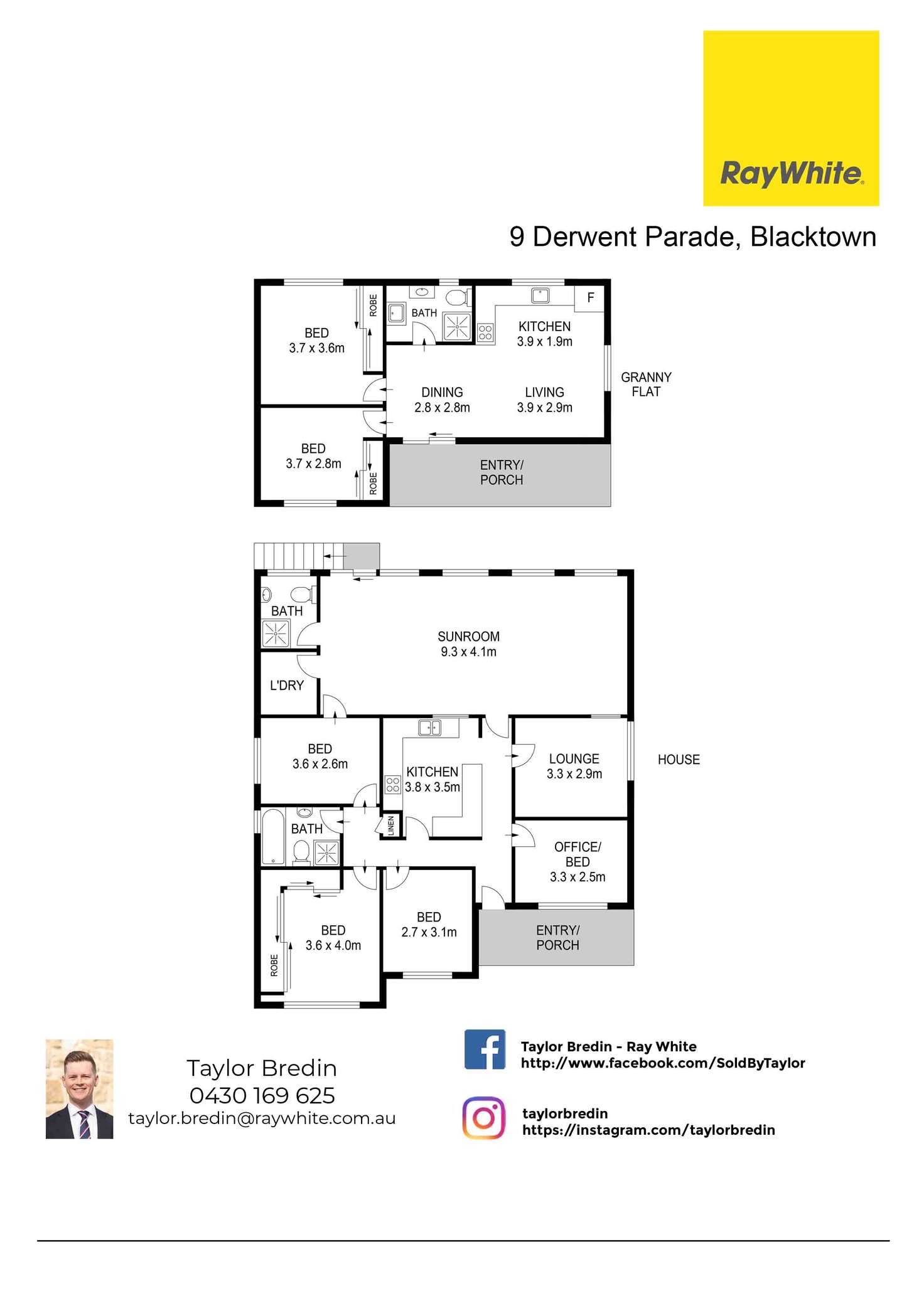 Floorplan of Homely house listing, 9 Derwent Parade, Blacktown NSW 2148