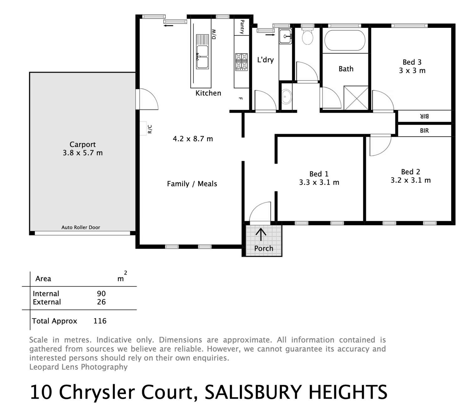 Floorplan of Homely house listing, 10 Chrysler Court, Salisbury Heights SA 5109