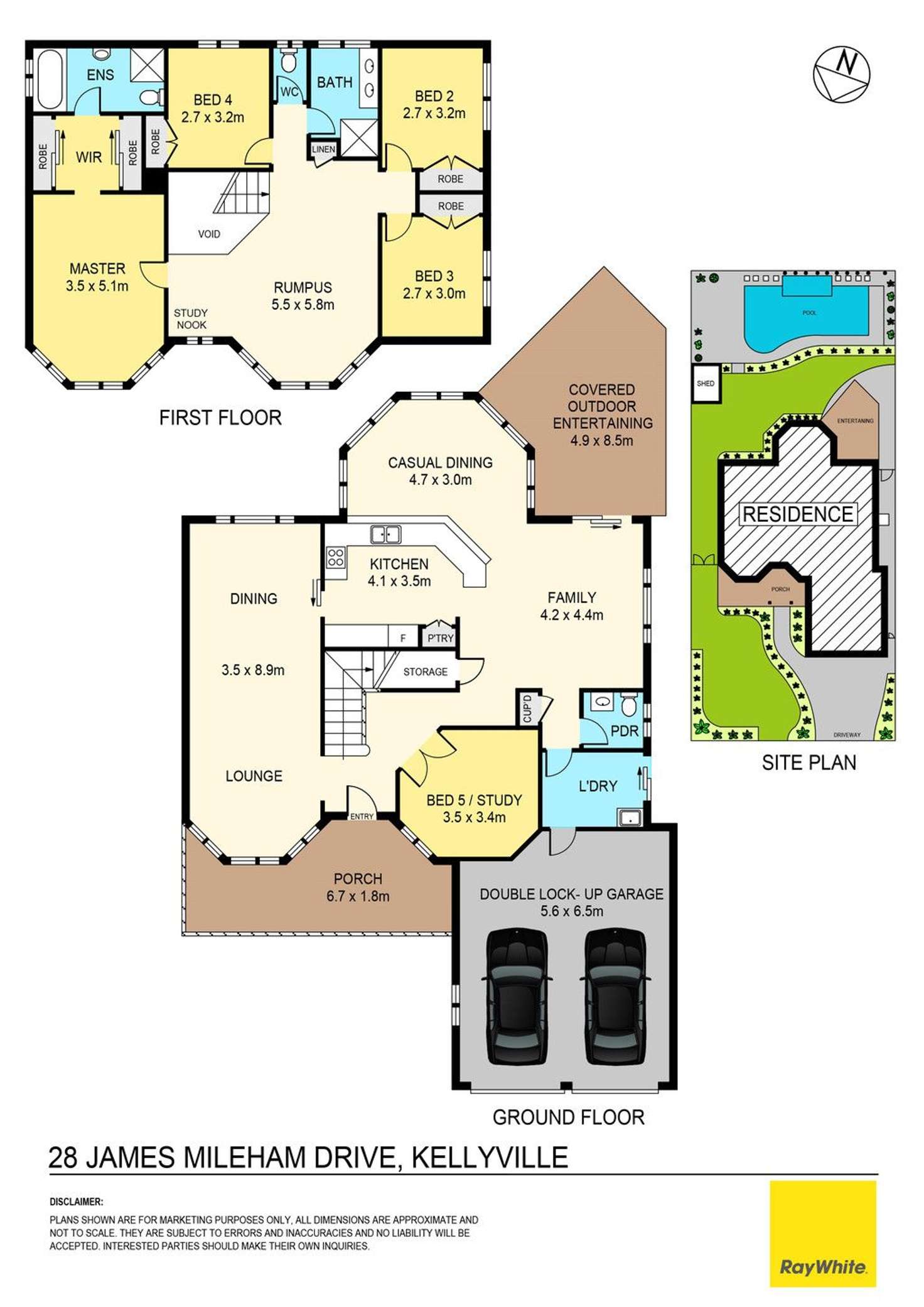 Floorplan of Homely house listing, 28 James Mileham Drive, Kellyville NSW 2155