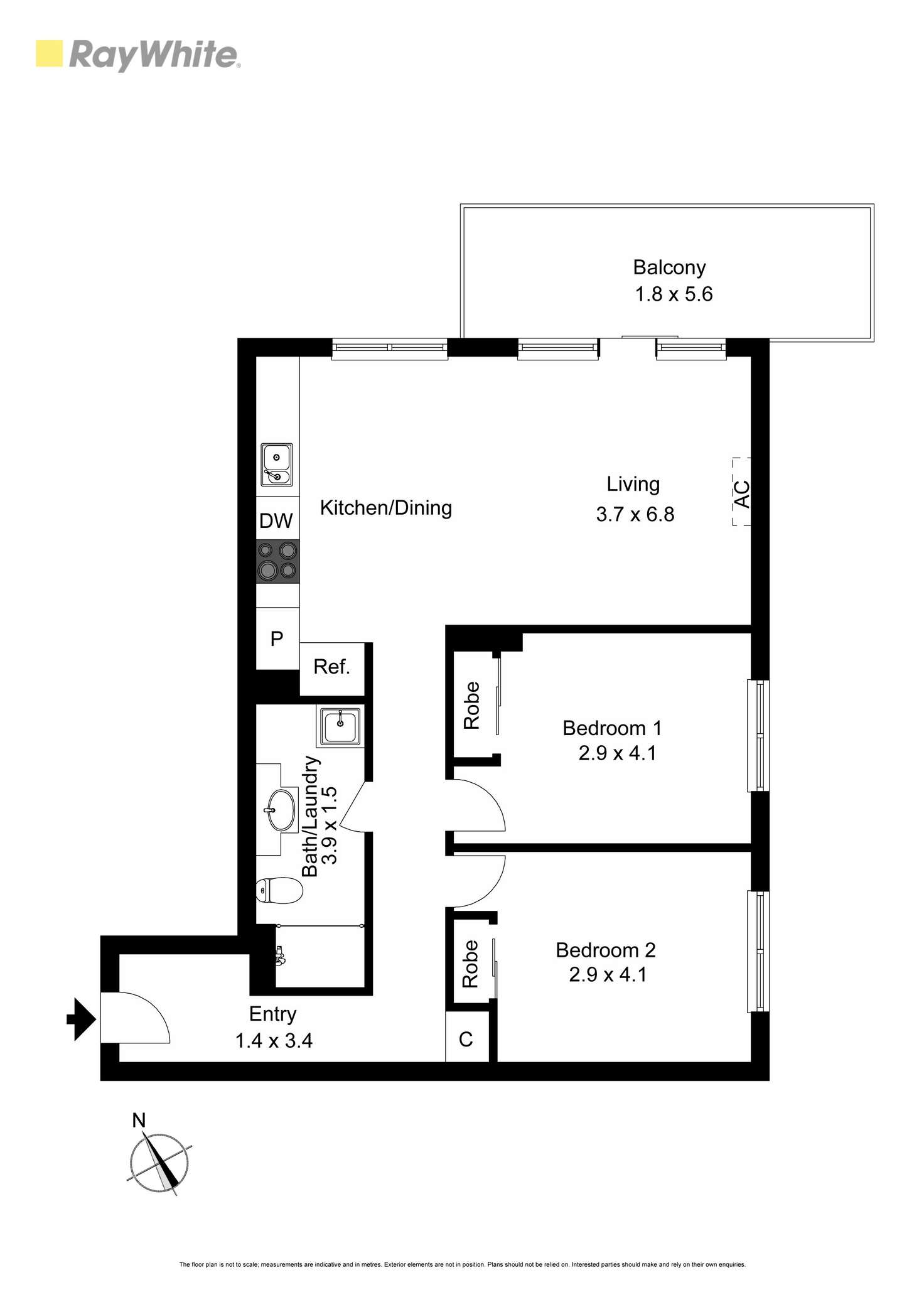 Floorplan of Homely apartment listing, 3/8 Ebdale Street, Frankston VIC 3199