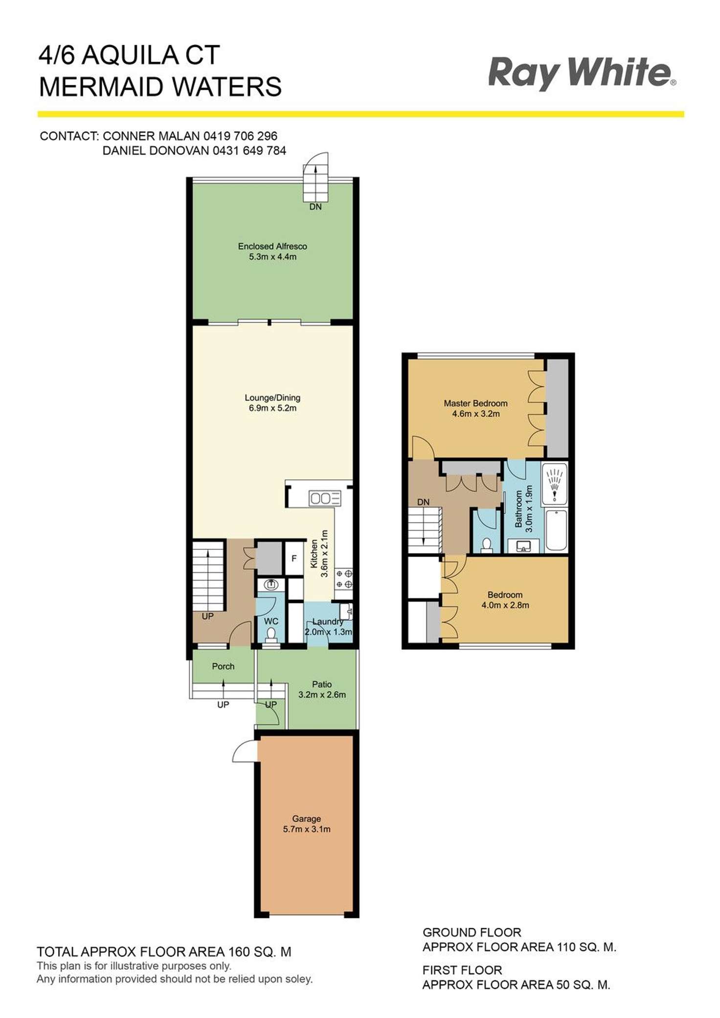 Floorplan of Homely townhouse listing, 4/6 Aquila Court, Mermaid Waters QLD 4218
