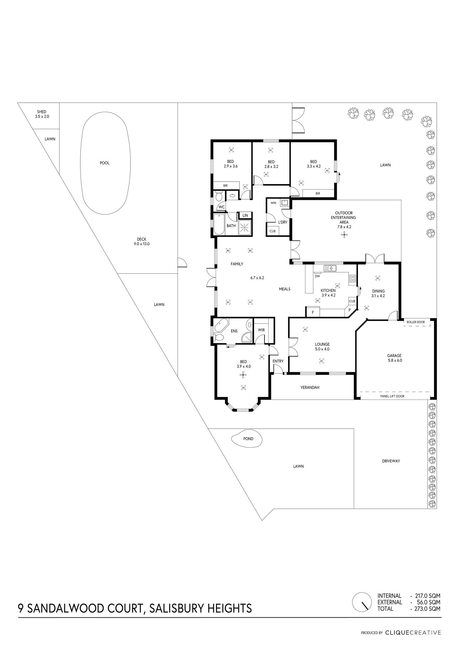 Floorplan of Homely house listing, 9 Sandalwood Court, Salisbury Heights SA 5109