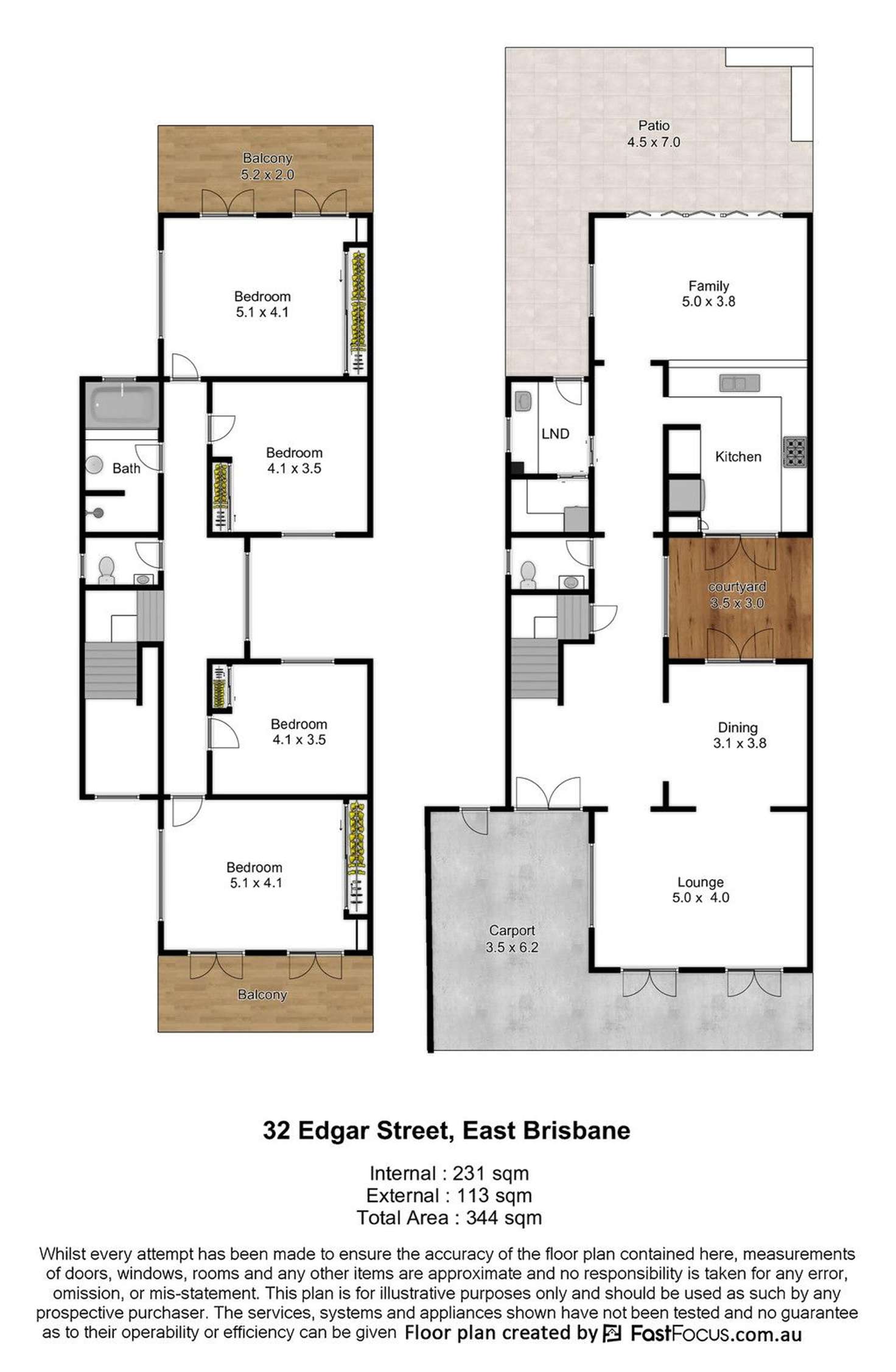 Floorplan of Homely house listing, 32 Edgar Street, East Brisbane QLD 4169