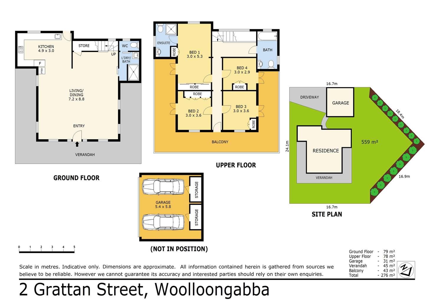 Floorplan of Homely house listing, 2 Grattan Street, Woolloongabba QLD 4102