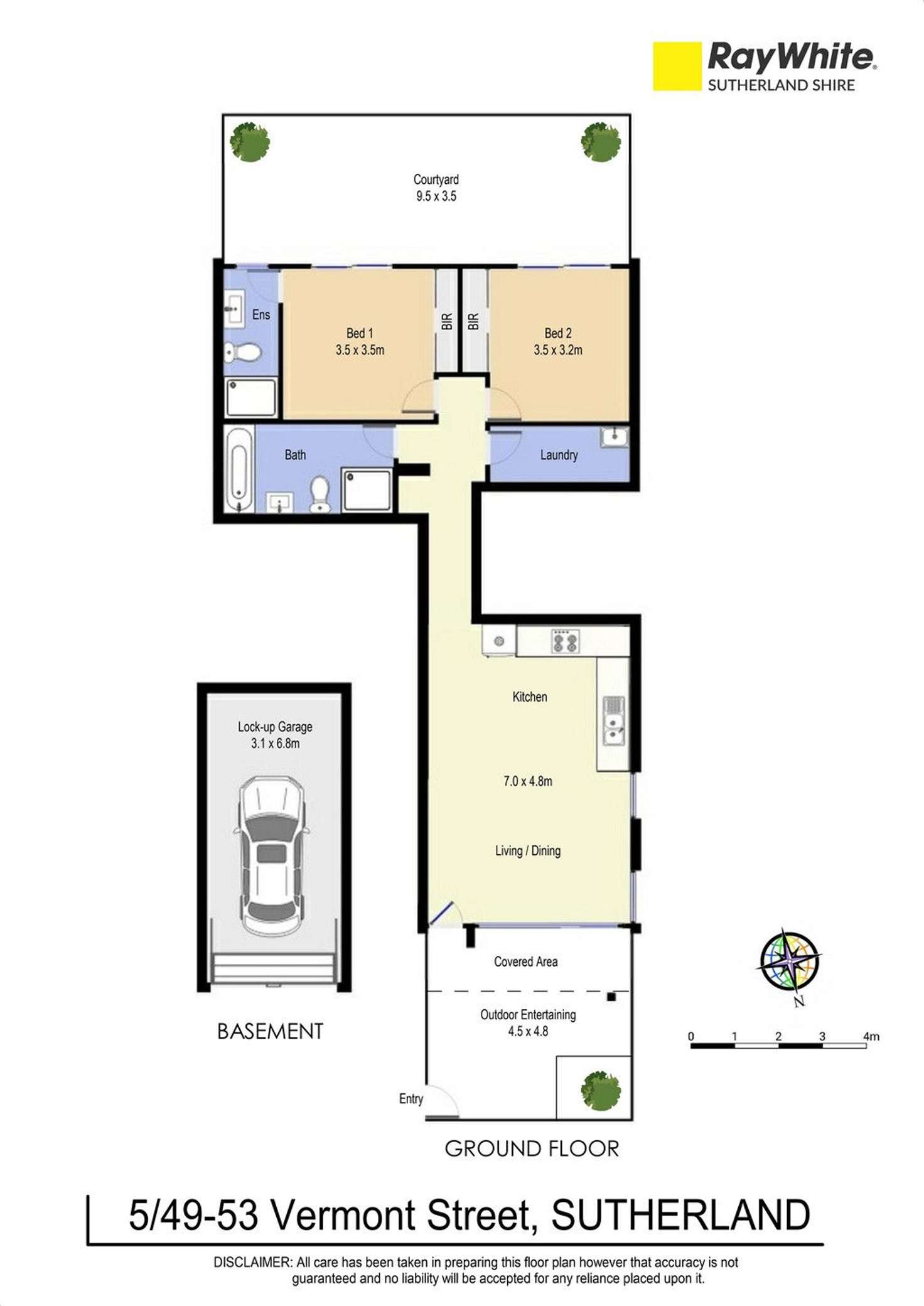 Floorplan of Homely apartment listing, 5/49-53 Vermont Street, Sutherland NSW 2232