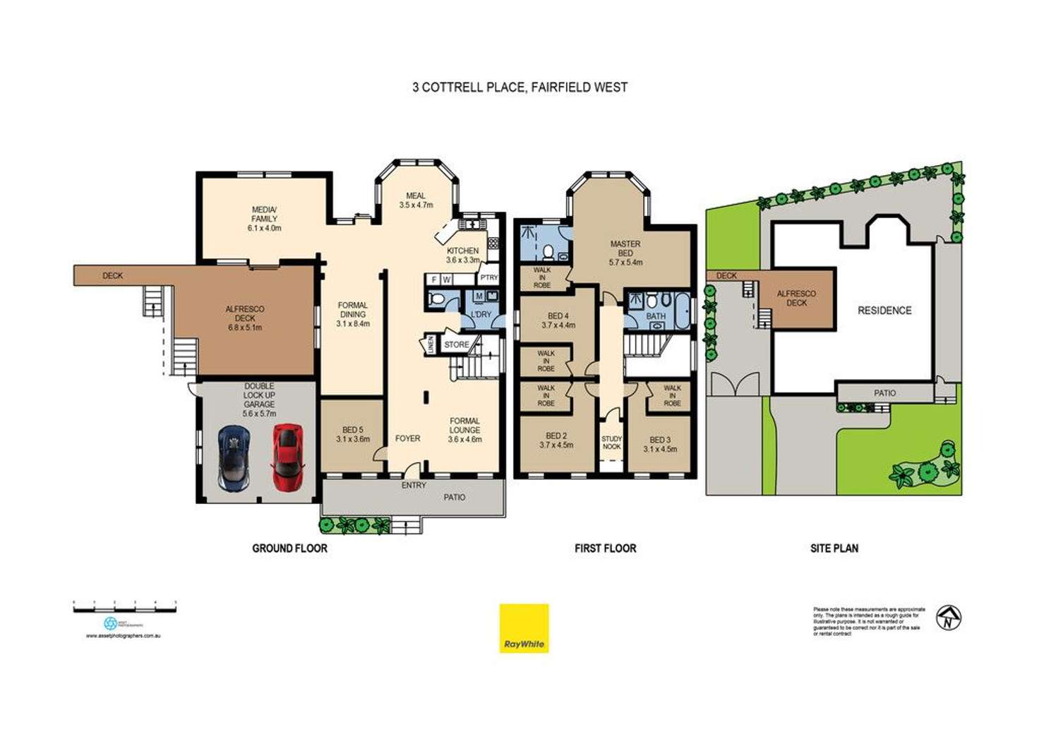 Floorplan of Homely house listing, 3 Cottrell Place, Fairfield West NSW 2165