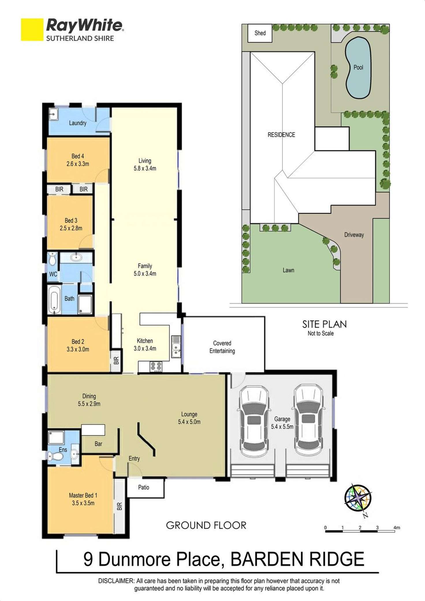 Floorplan of Homely house listing, 9 Dunmore Place, Barden Ridge NSW 2234