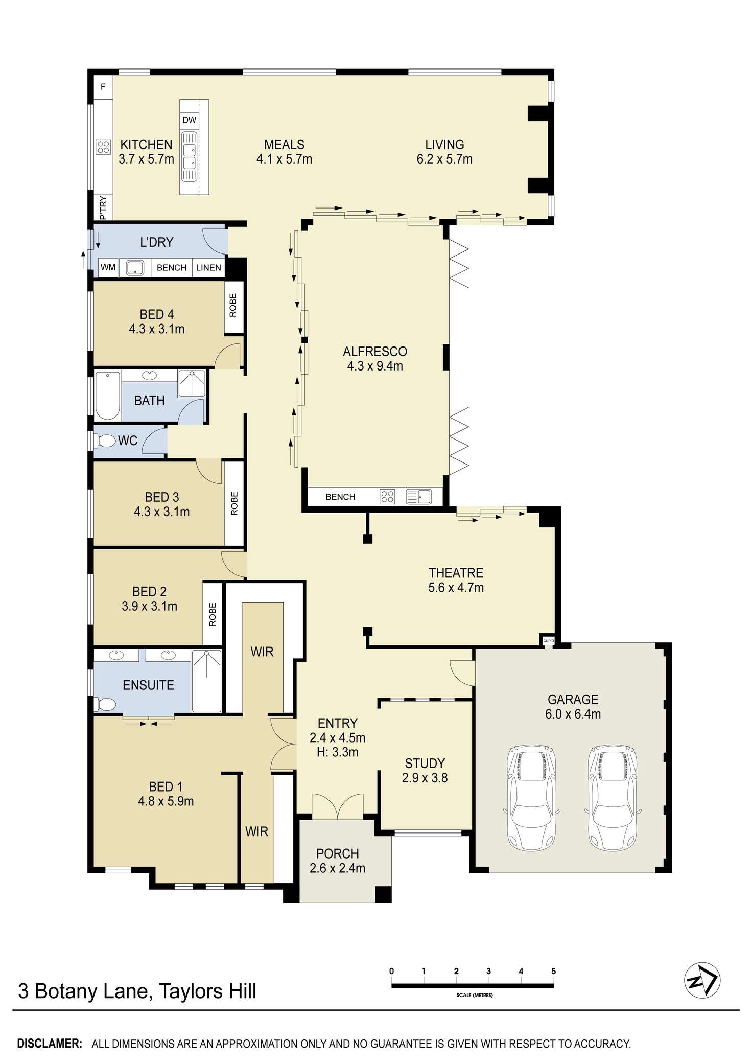 Floorplan of Homely house listing, 3 Botany Lane, Taylors Hill VIC 3037