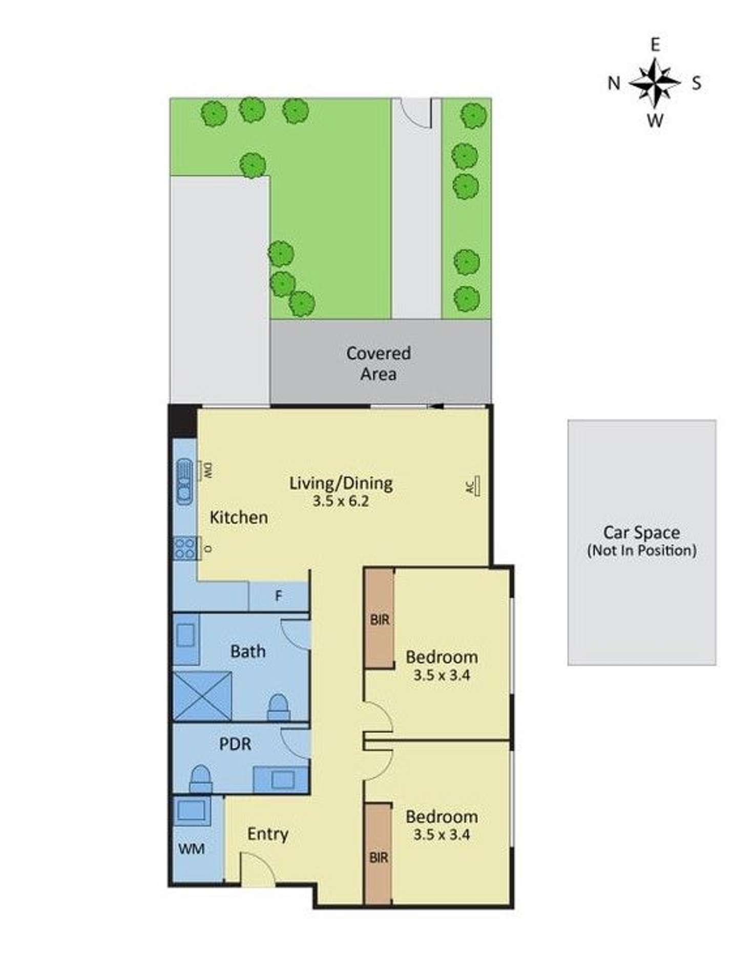 Floorplan of Homely apartment listing, 2/273 Grange Road, Ormond VIC 3204