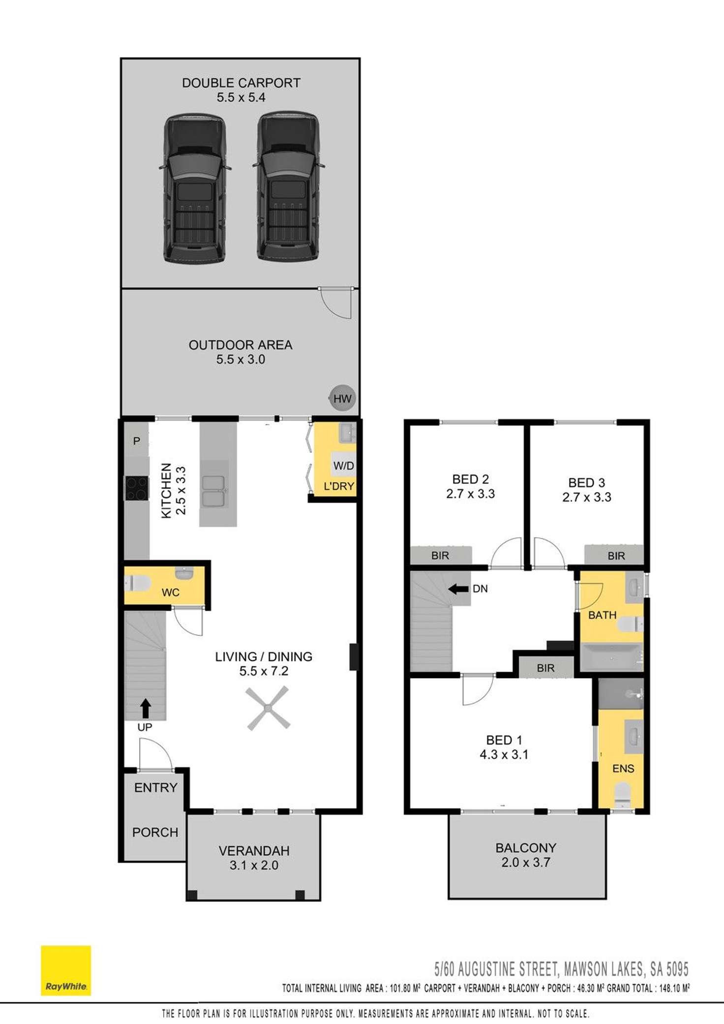 Floorplan of Homely house listing, 5/60 Augustine Street, Mawson Lakes SA 5095