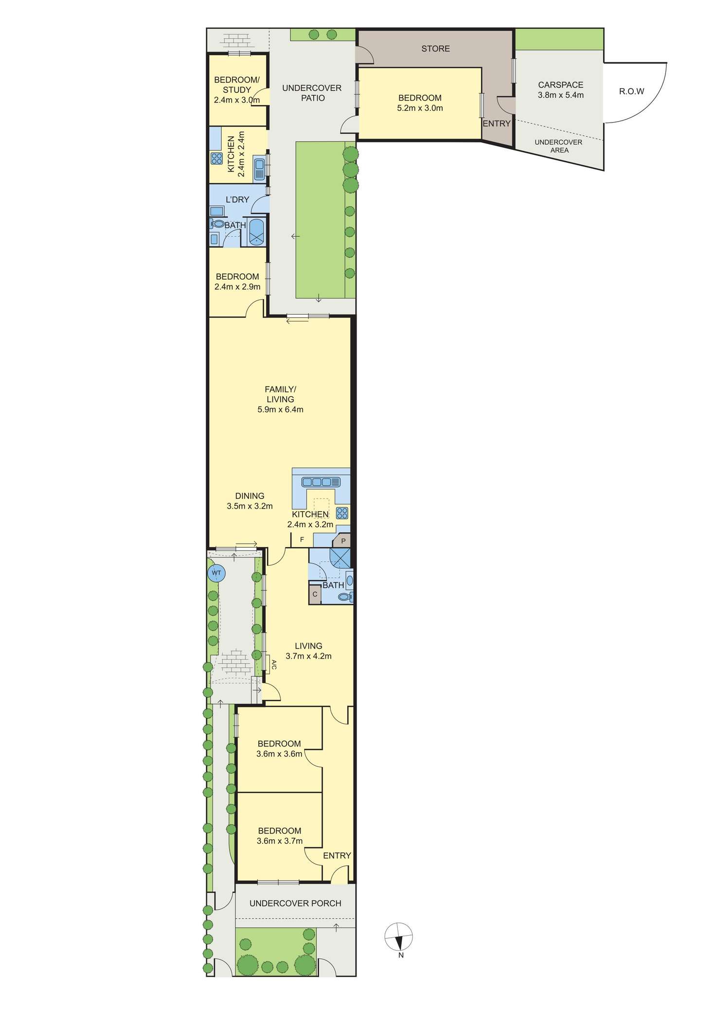 Floorplan of Homely house listing, 206 Barkly Street, Brunswick VIC 3056