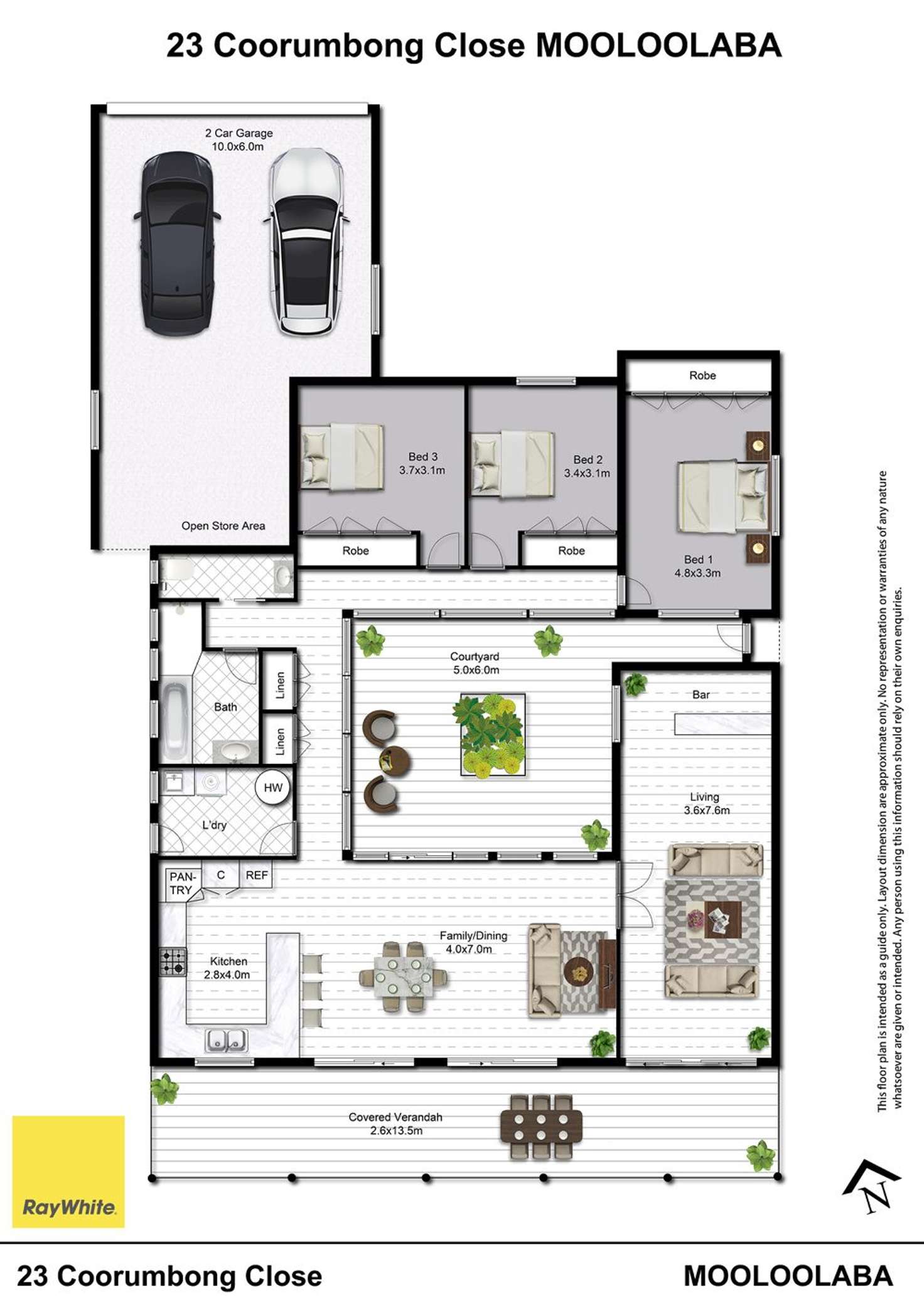 Floorplan of Homely house listing, 23 Coorumbong Close, Mooloolaba QLD 4557