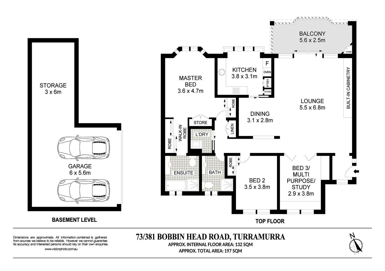 Floorplan of Homely apartment listing, 73/381 Bobbin Head Road, Turramurra NSW 2074