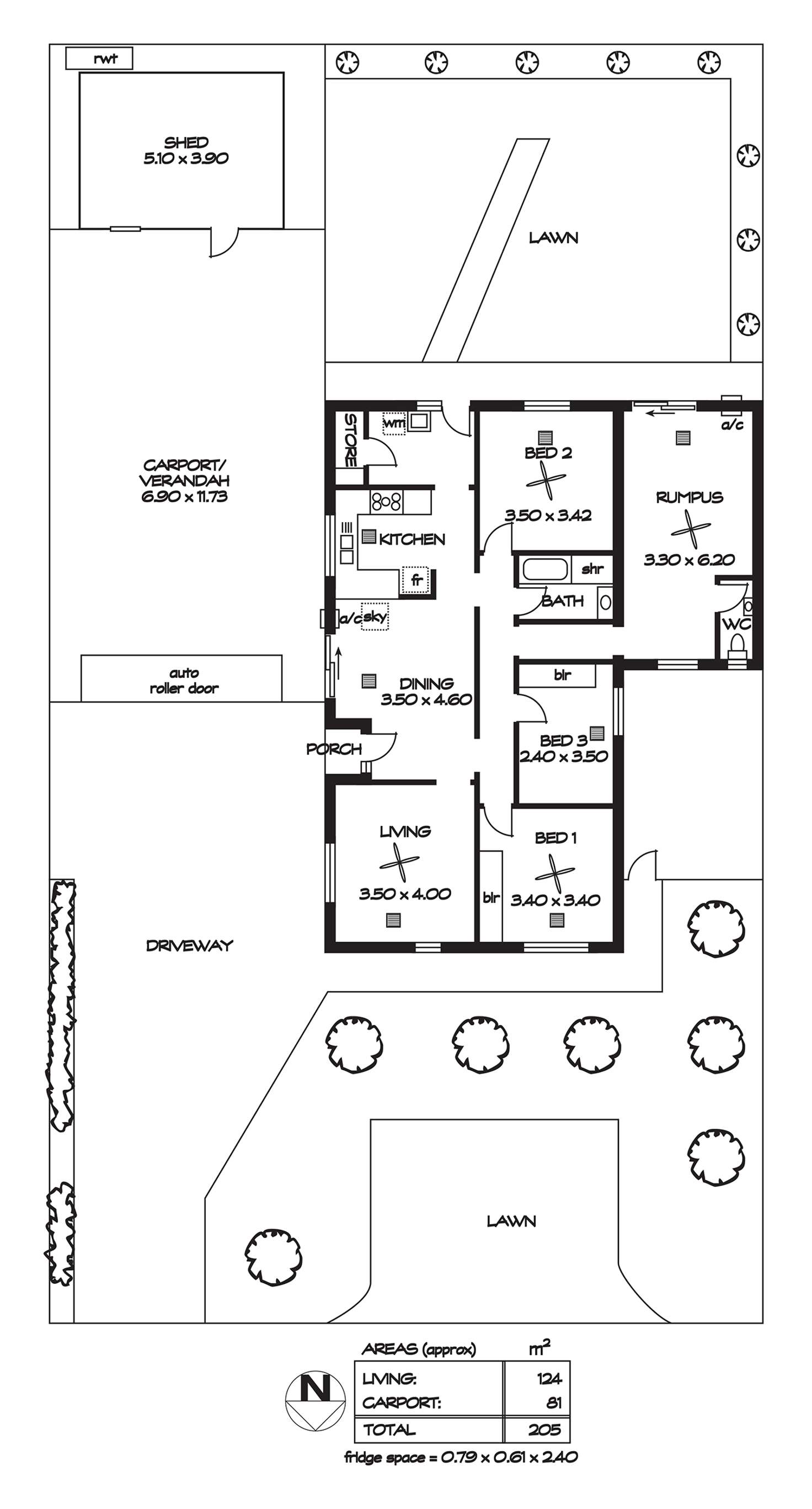 Floorplan of Homely house listing, 15 Salas Road, Parafield Gardens SA 5107