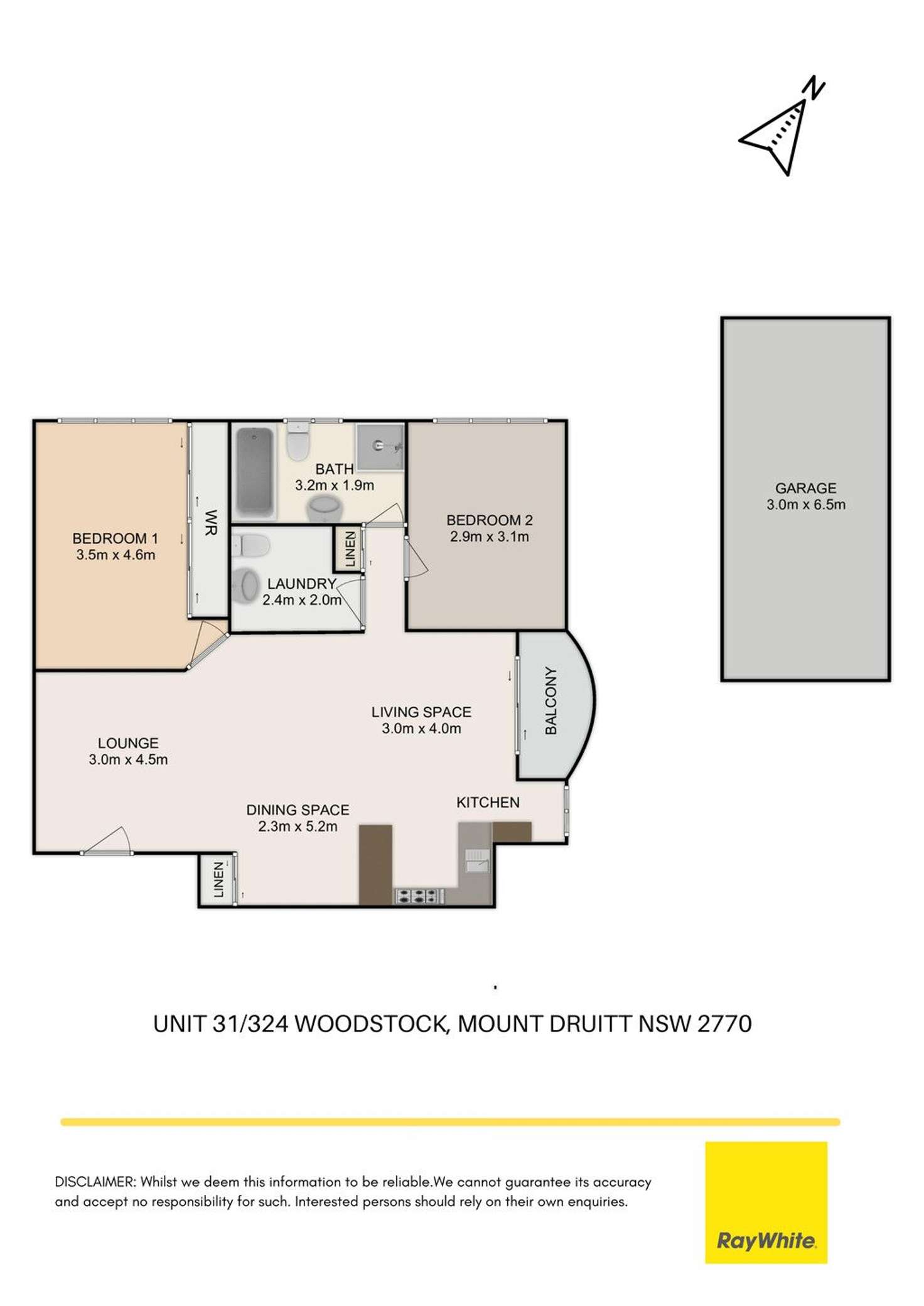 Floorplan of Homely apartment listing, 31/324 Woodstock Avenue, Mount Druitt NSW 2770