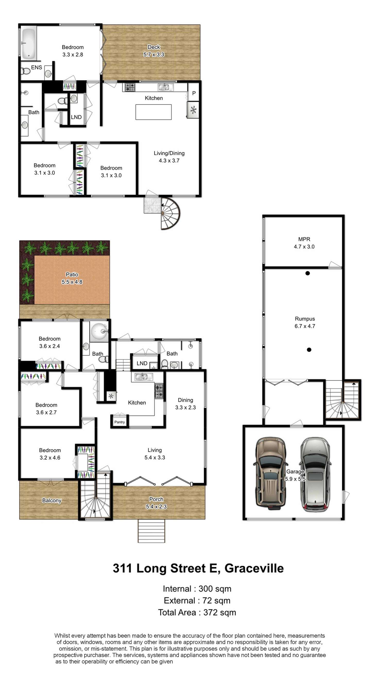 Floorplan of Homely house listing, 311 Long Street East, Graceville QLD 4075