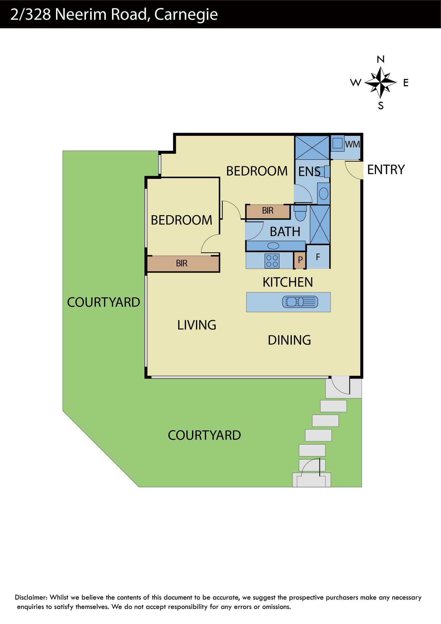 Floorplan of Homely apartment listing, 2/328-330 Neerim Road, Carnegie VIC 3163