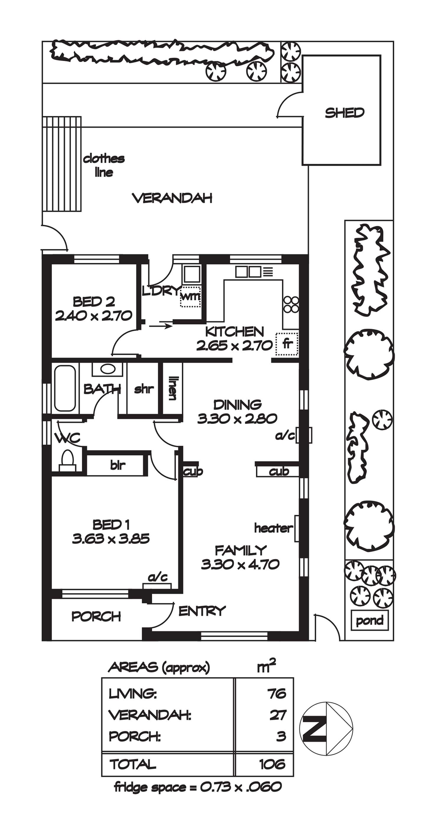 Floorplan of Homely unit listing, 5/187 Montacute Road, Newton SA 5074