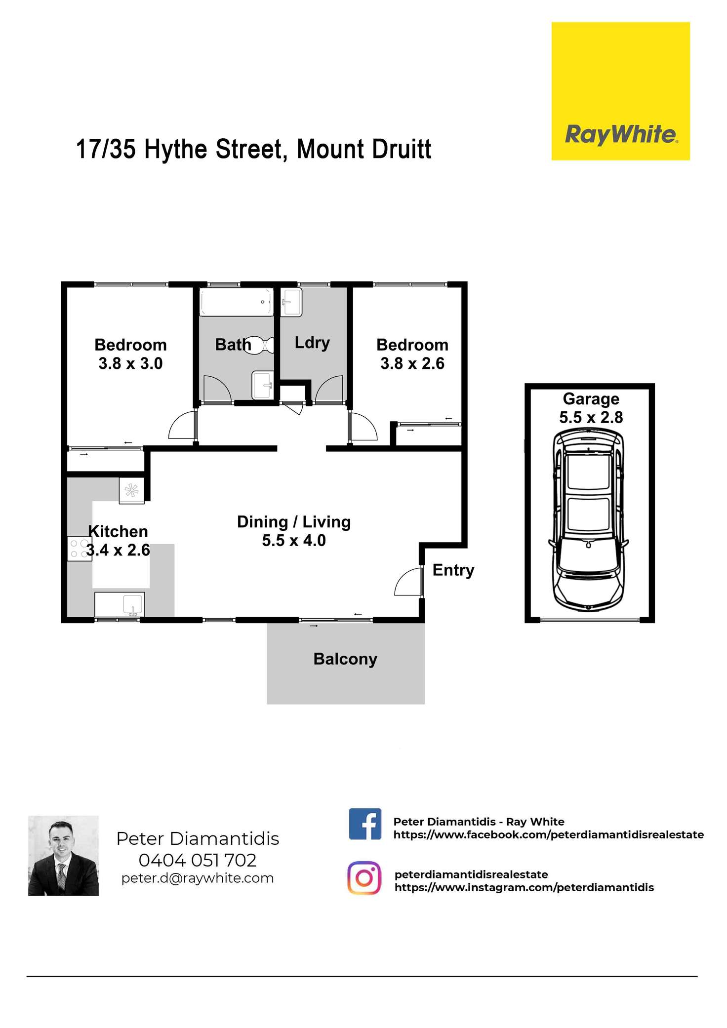 Floorplan of Homely unit listing, 17/35 Hythe Street, Mount Druitt NSW 2770