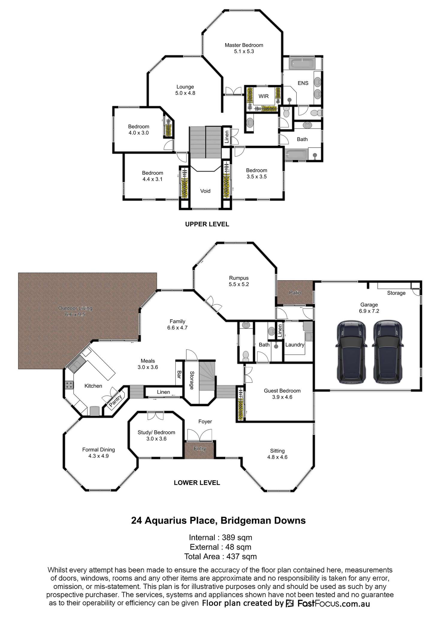 Floorplan of Homely house listing, 24 Aquarius Place, Bridgeman Downs QLD 4035