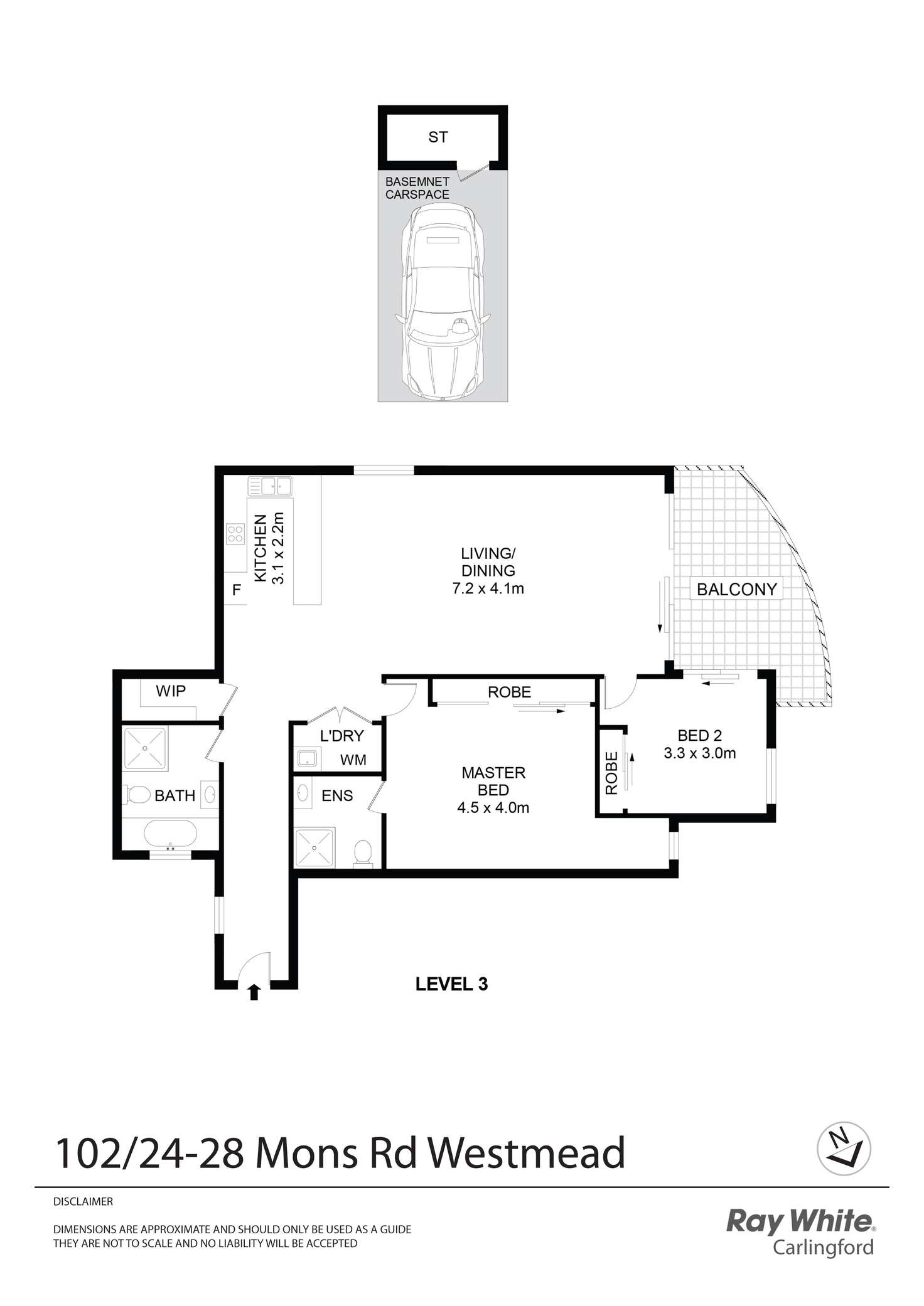 Floorplan of Homely apartment listing, 102/24-28 Mons Road, Westmead NSW 2145