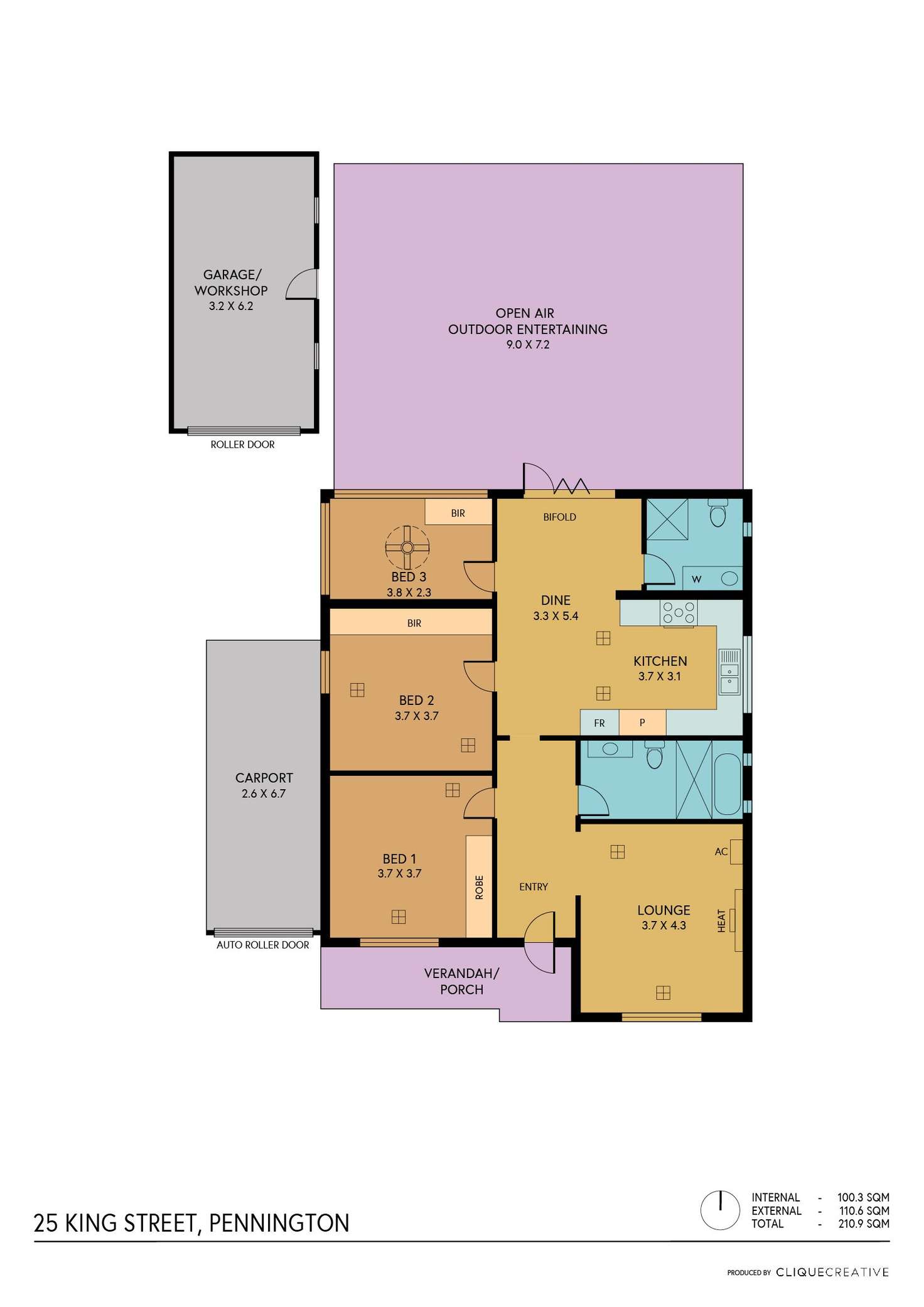 Floorplan of Homely house listing, 25 King Street, Pennington SA 5013