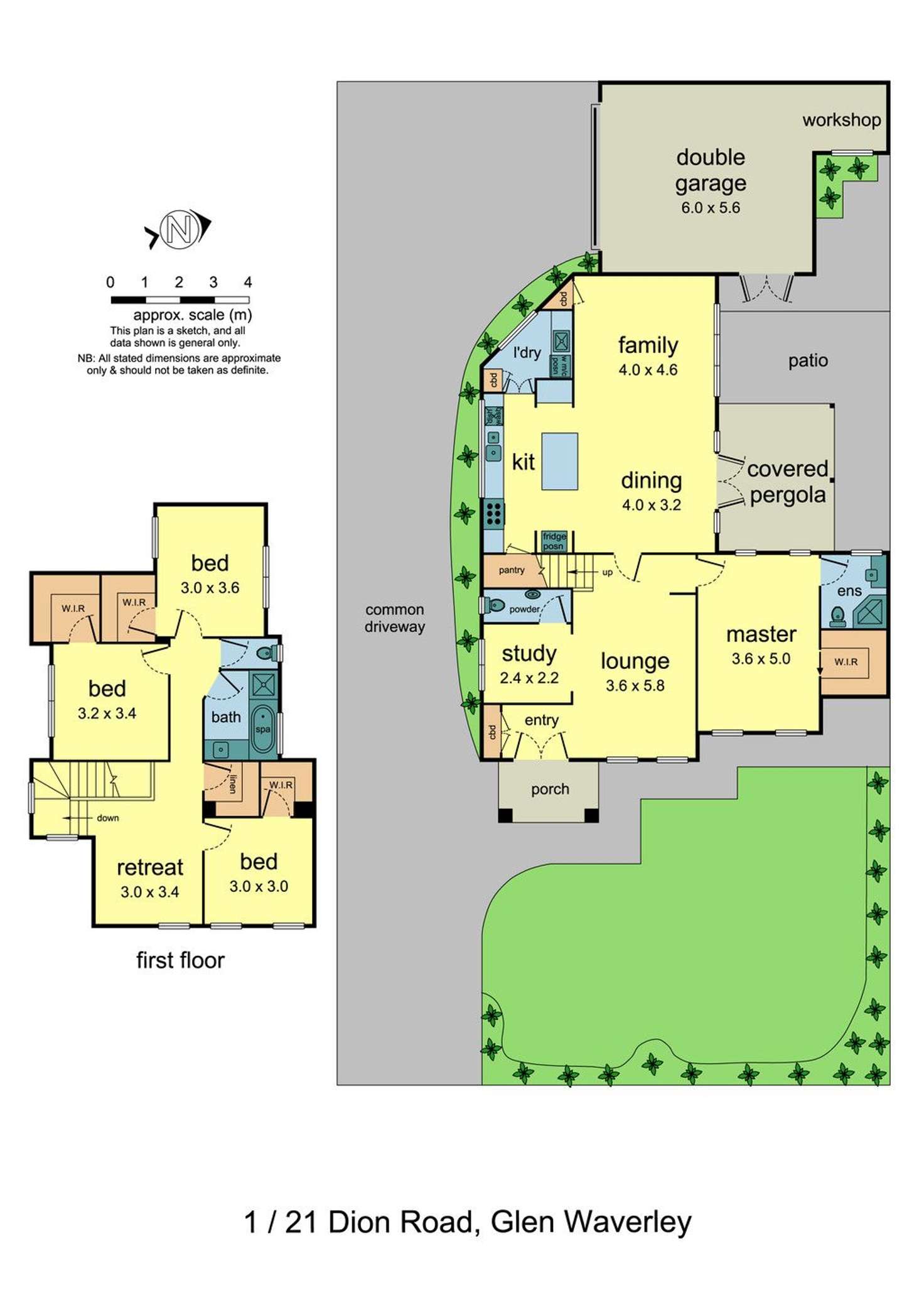 Floorplan of Homely townhouse listing, 1/21 Dion Road, Glen Waverley VIC 3150