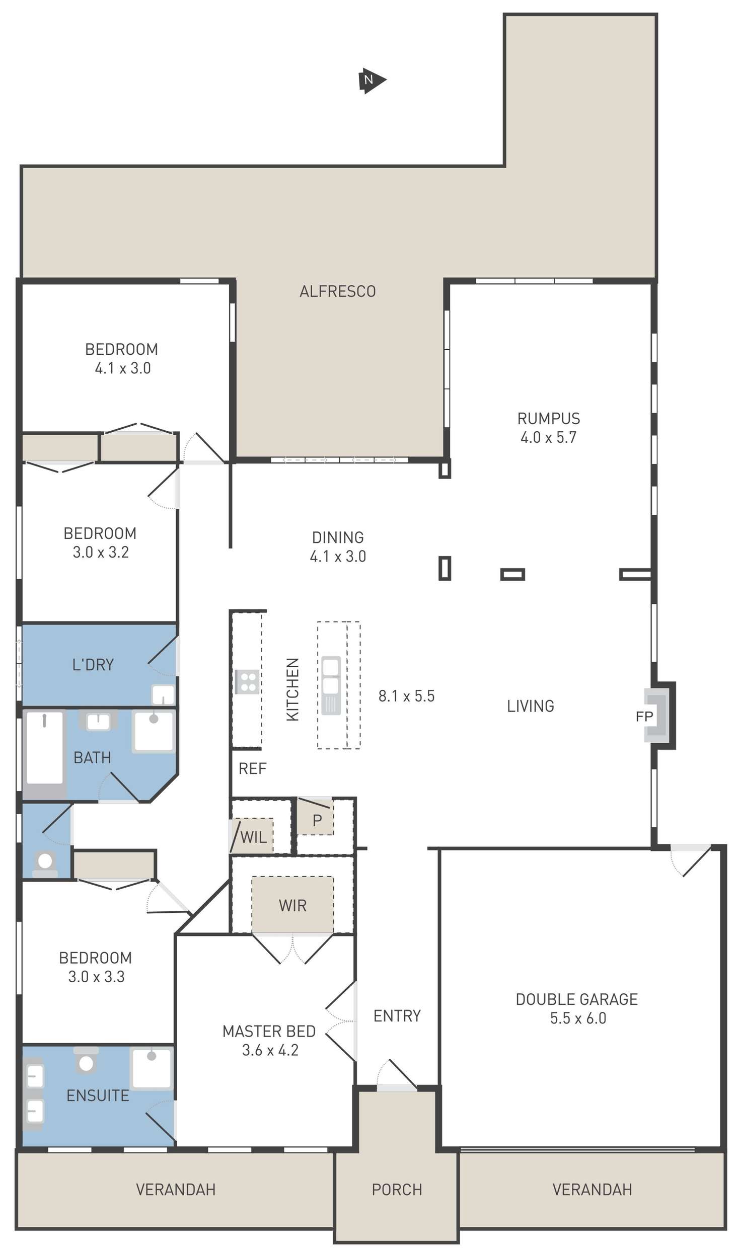 Floorplan of Homely house listing, 27 Clarence Street, Manor Lakes VIC 3024