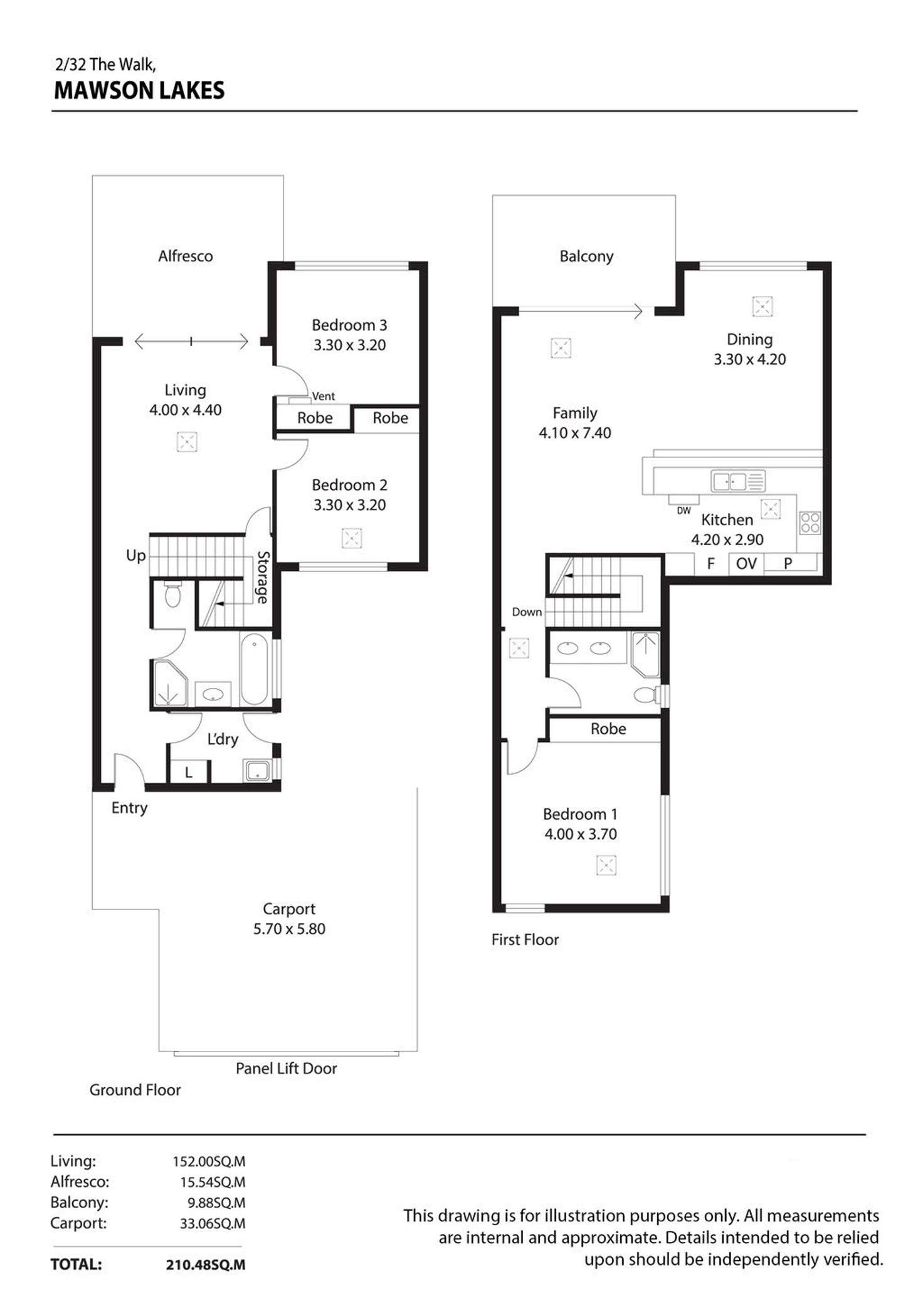 Floorplan of Homely house listing, 2, 32 The Walk, Mawson Lakes SA 5095