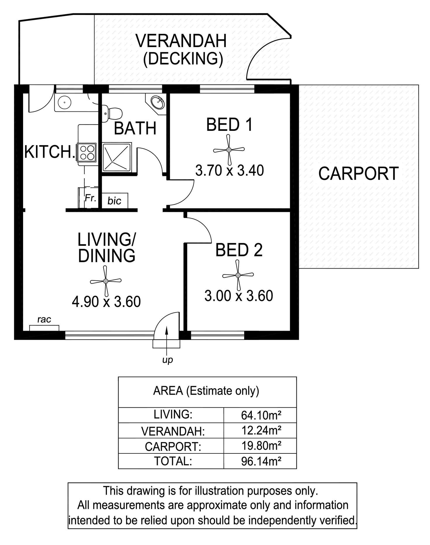 Floorplan of Homely unit listing, 1/331 Anzac Highway, Plympton SA 5038