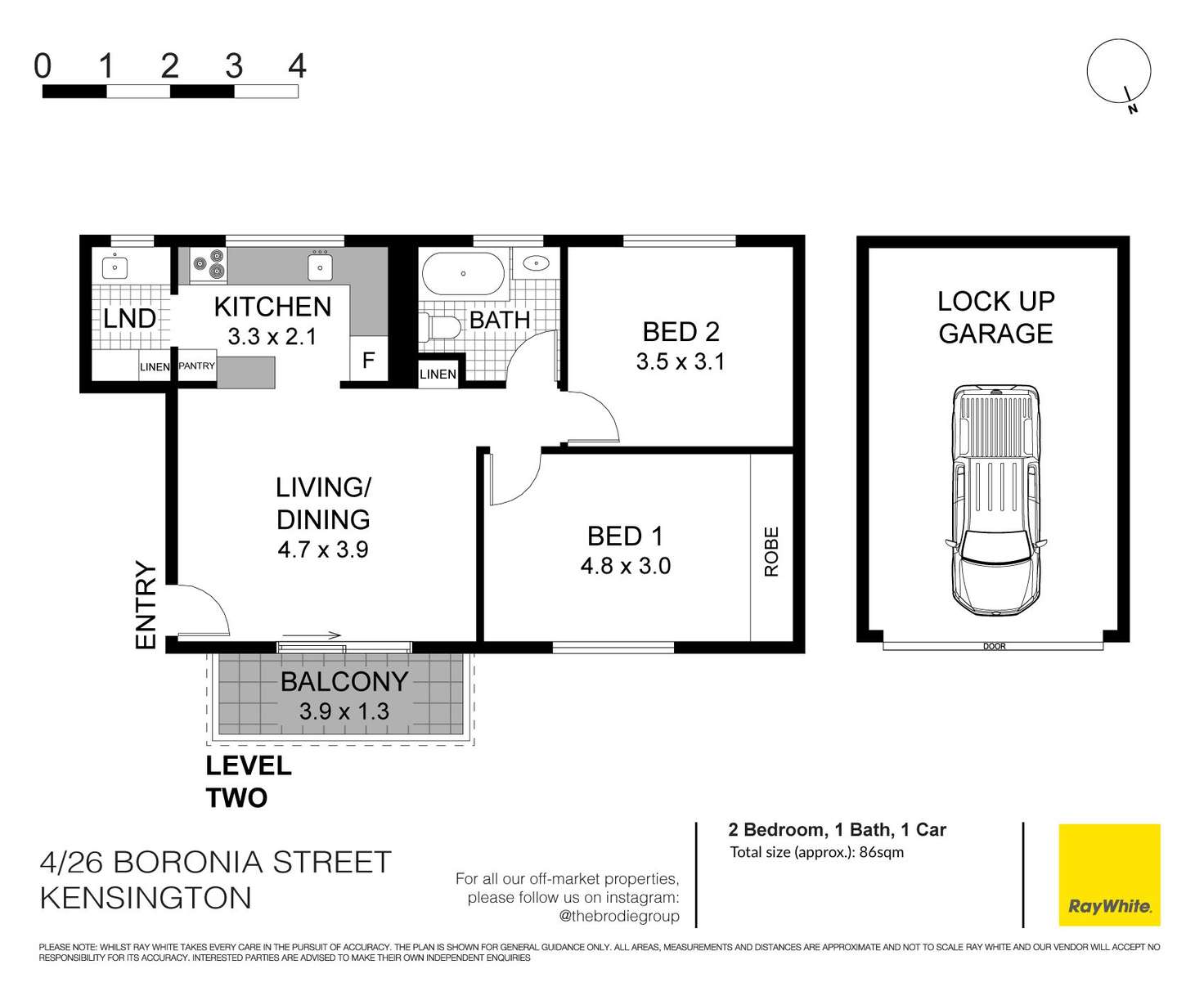 Floorplan of Homely apartment listing, 4/26 Boronia Street, Kensington NSW 2033